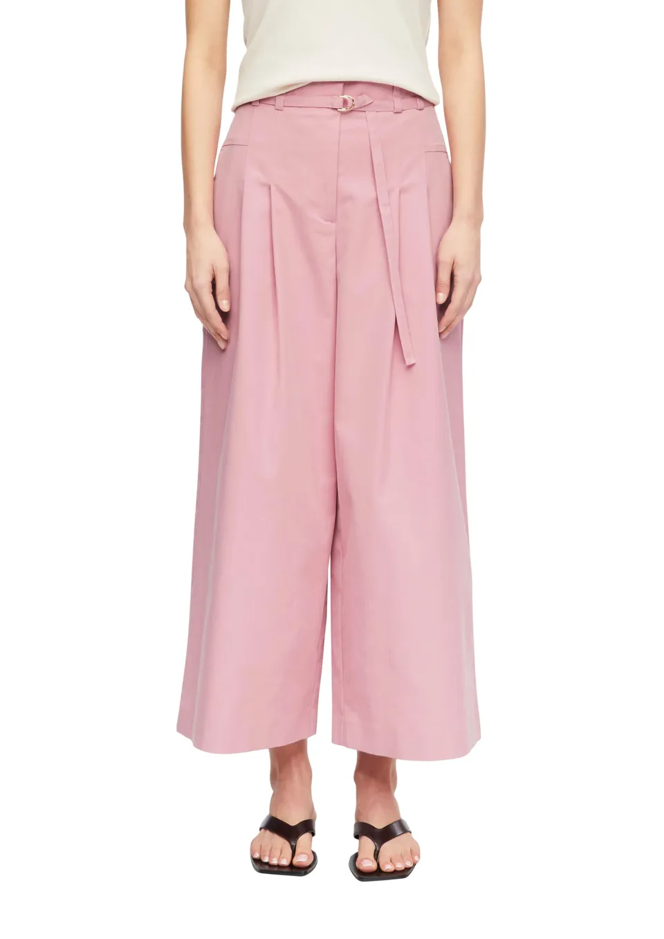 comma-trousers-wide-leg-bundfalten-high-waist-hose image 1