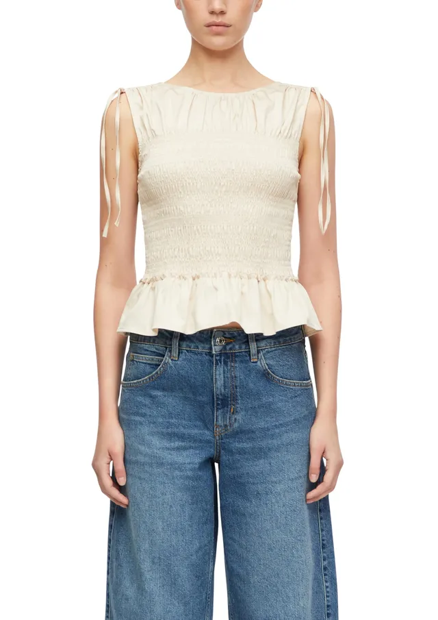 comma-bluse-damen-2180557-rmellos-beige-gr-34 image 1