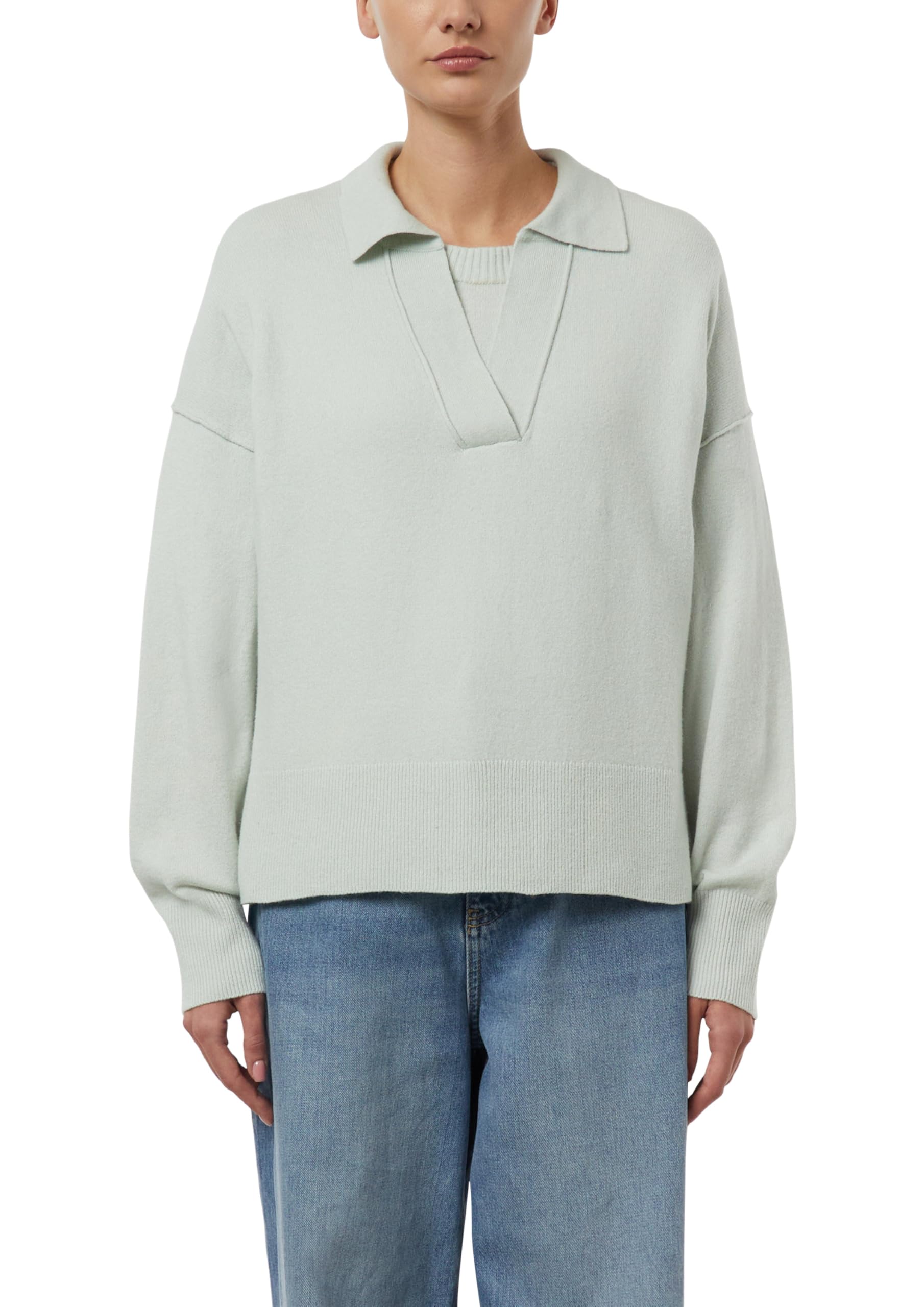 comma-strickpullover-polokragen-relaxed-fit-sandstein image 8