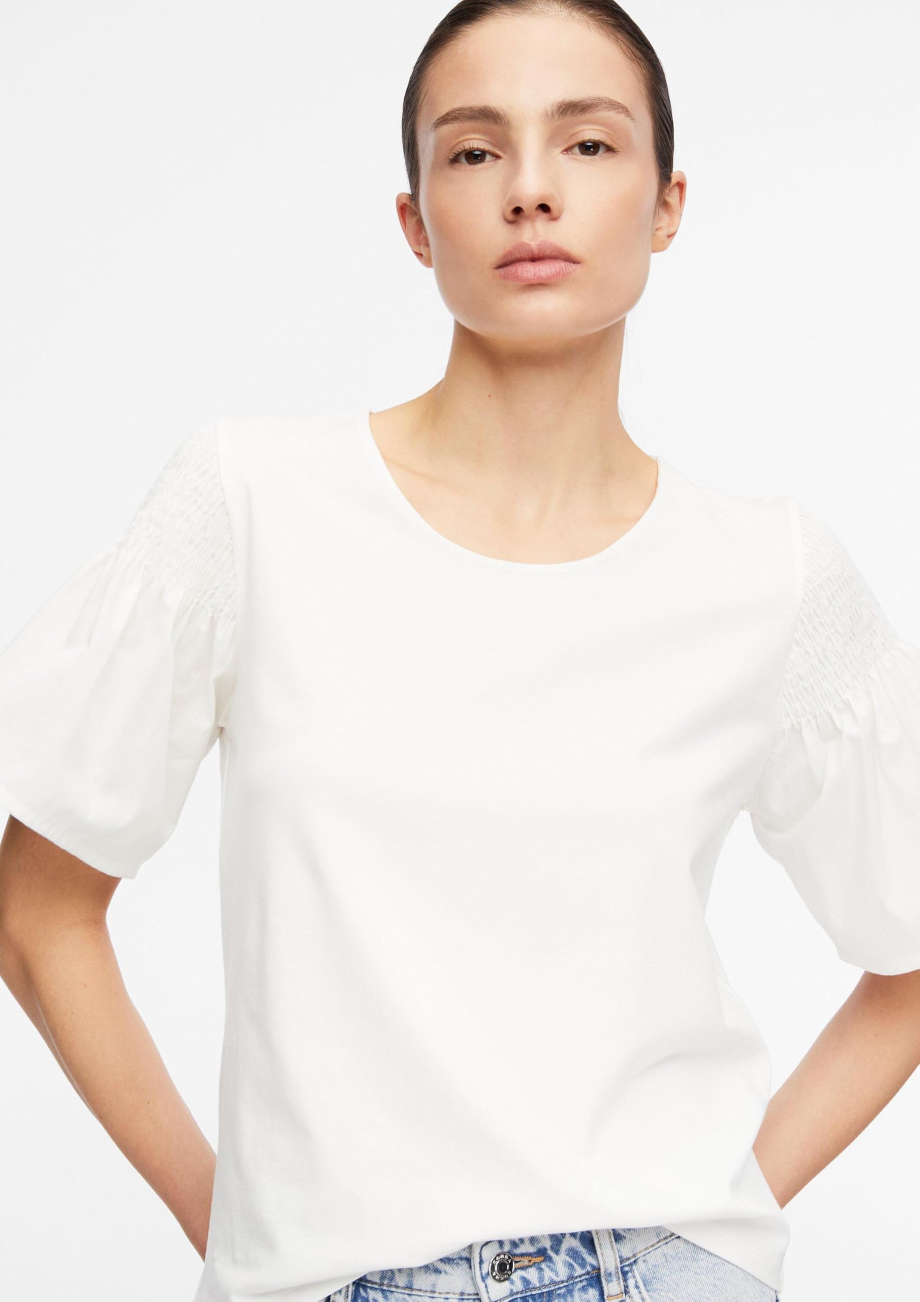 comma-t-shirt-damen-relaxed-fit-jersey-rundhals-smok-gr-38 image 4
