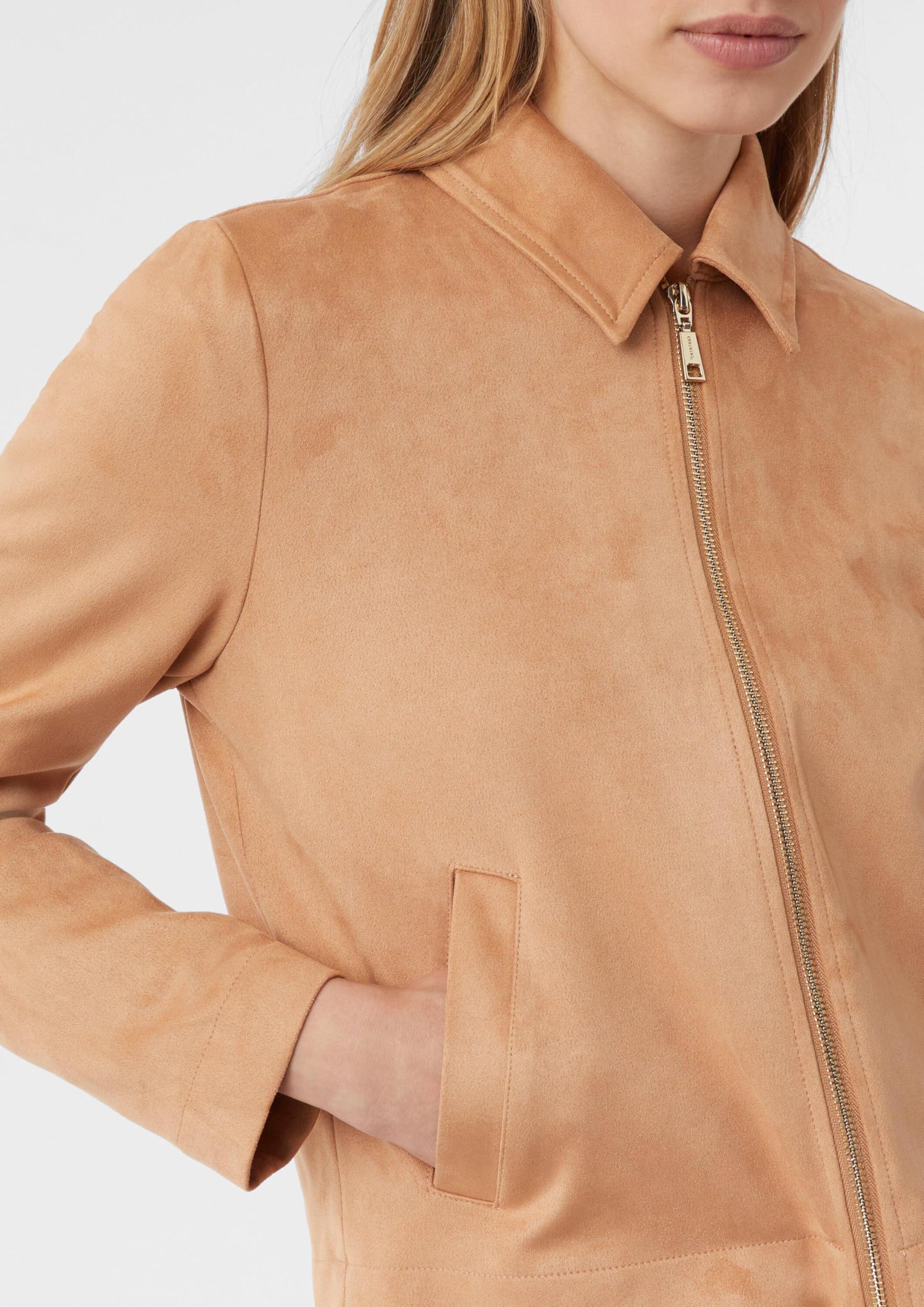 comma-jackets-leichte-jacke-veloursleder-imitat-gr-38 image 4