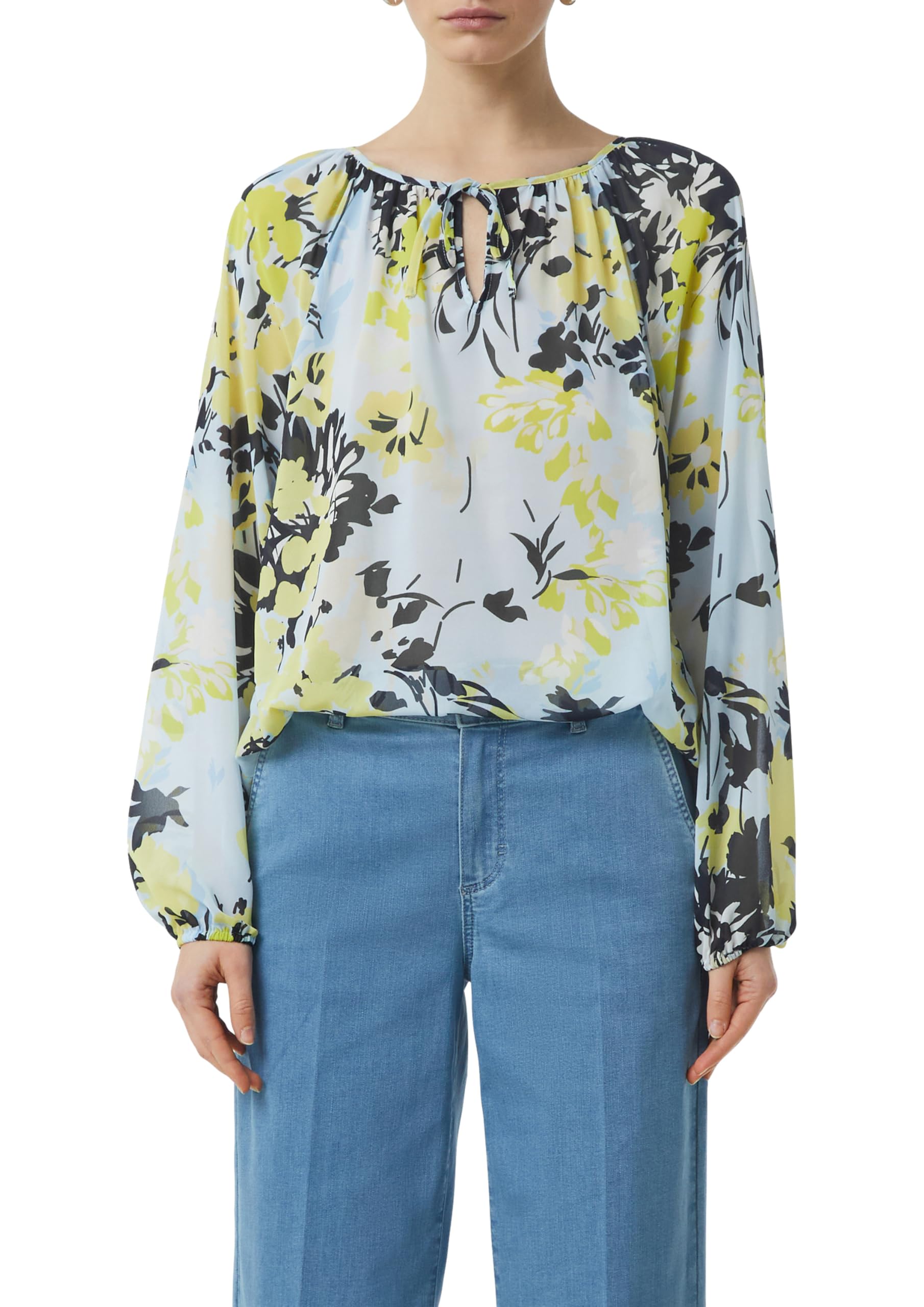 comma-blouses-chiffon-bluse-gr-38-mit-schleife image 1