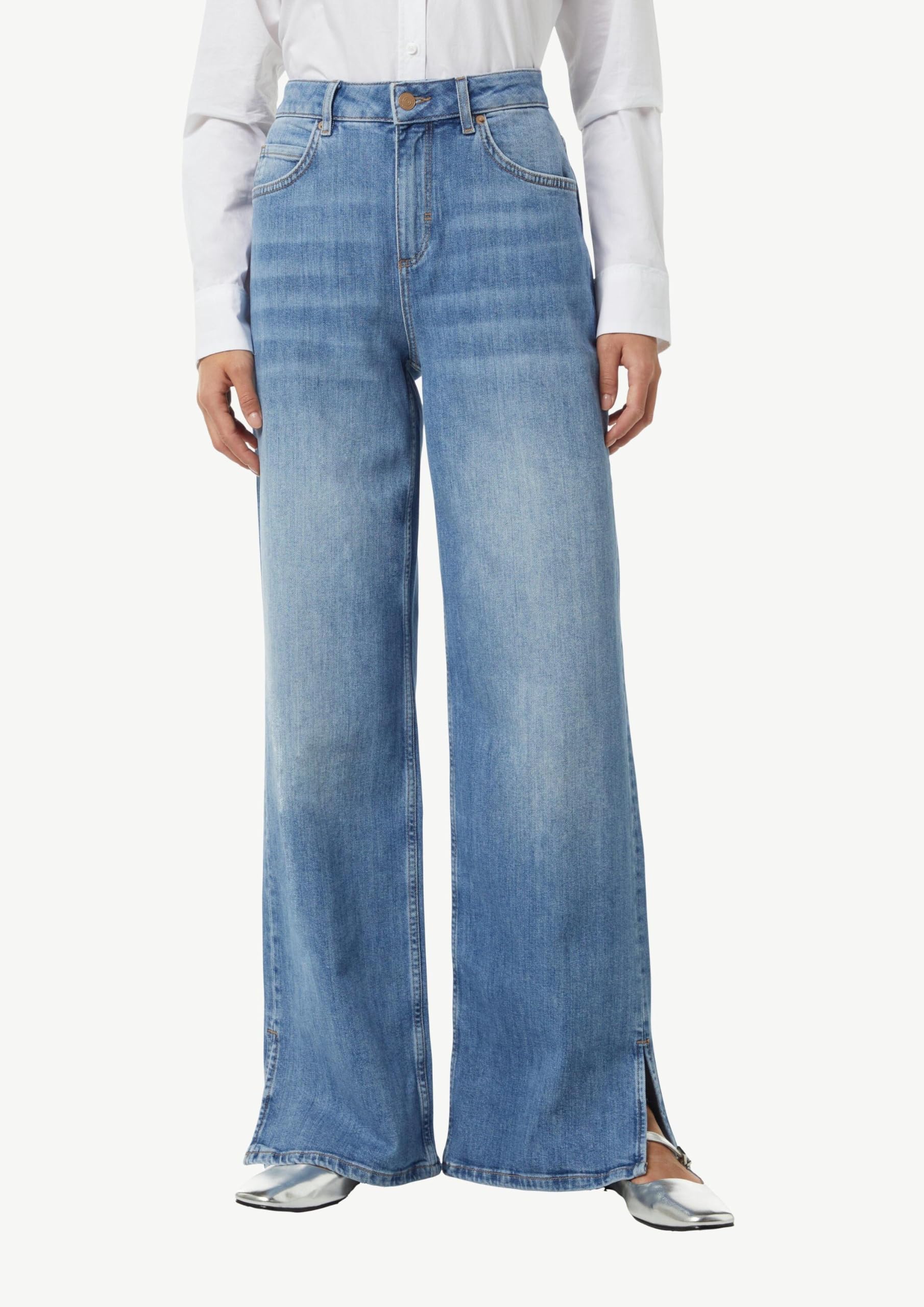 comma-jeans-wide-leg-jeans-schlitz-gr-e-40-blau image 5