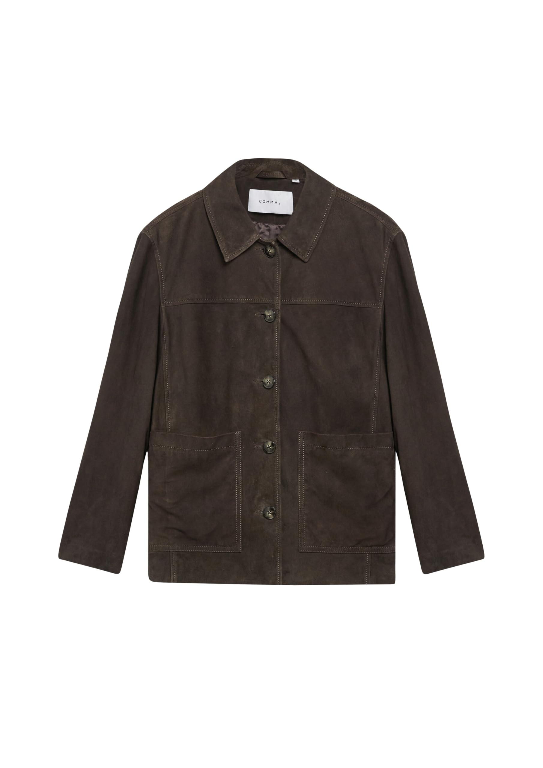 comma-jacke-outdoor-veloursleder-loose-fit-gr-32 image 4