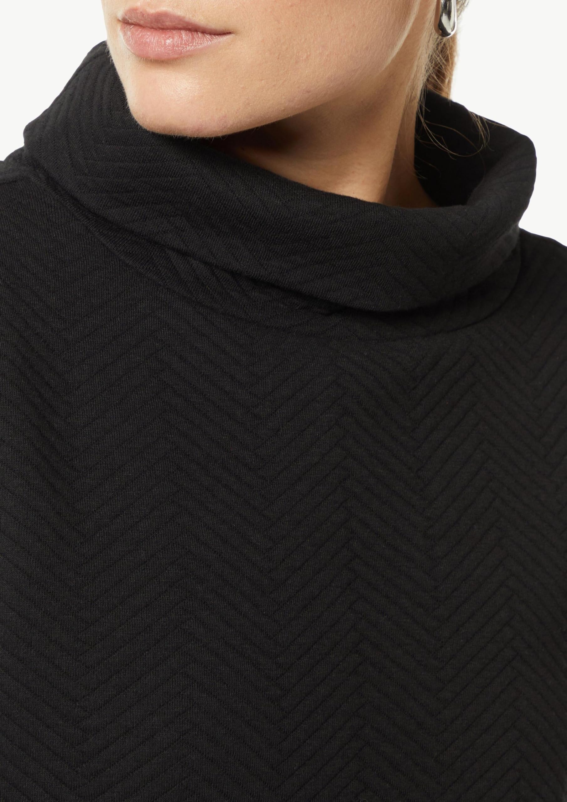 comma-sweatshirt-rollkragen-strukturmuster-baumwolle image 6