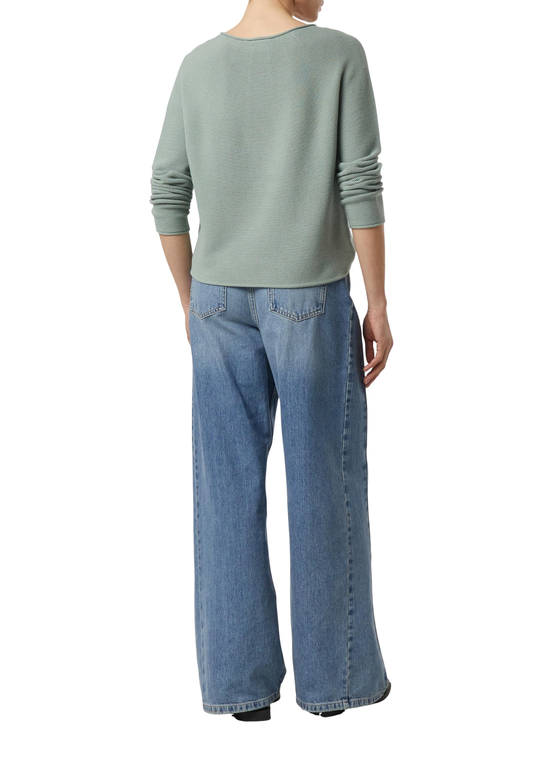comma-strickpullover-damen-blau-relaxed-fit-strukturmuster image 2