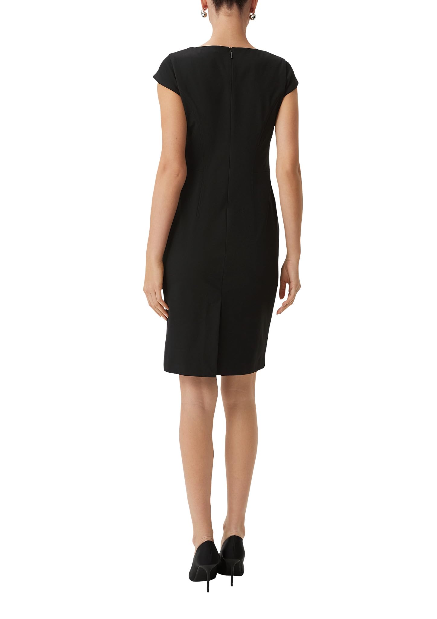 comma-kleid-damen-navy-kapp-rmel-dress-gr-34-46 image 2