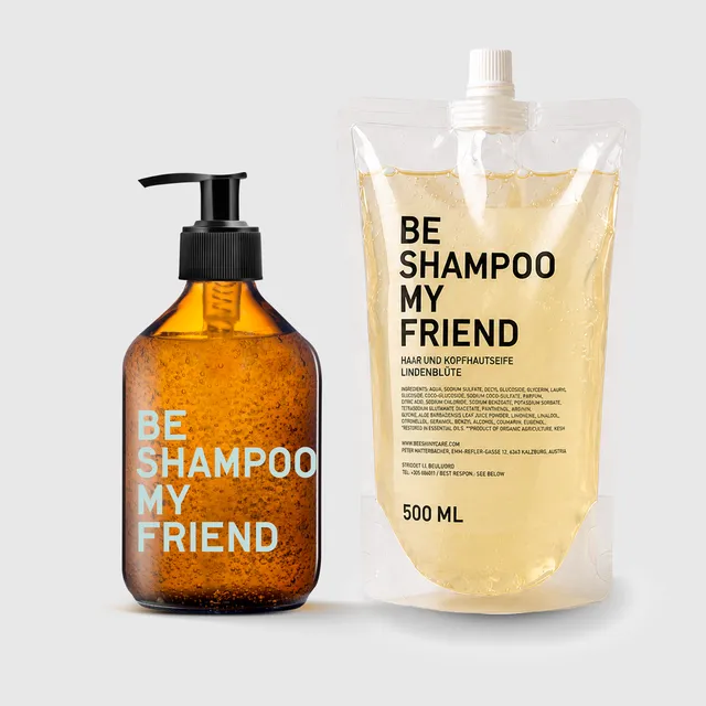 be-my-friend-bundles-shampoo-bundle-300ml-500ml-refill-linde image 1