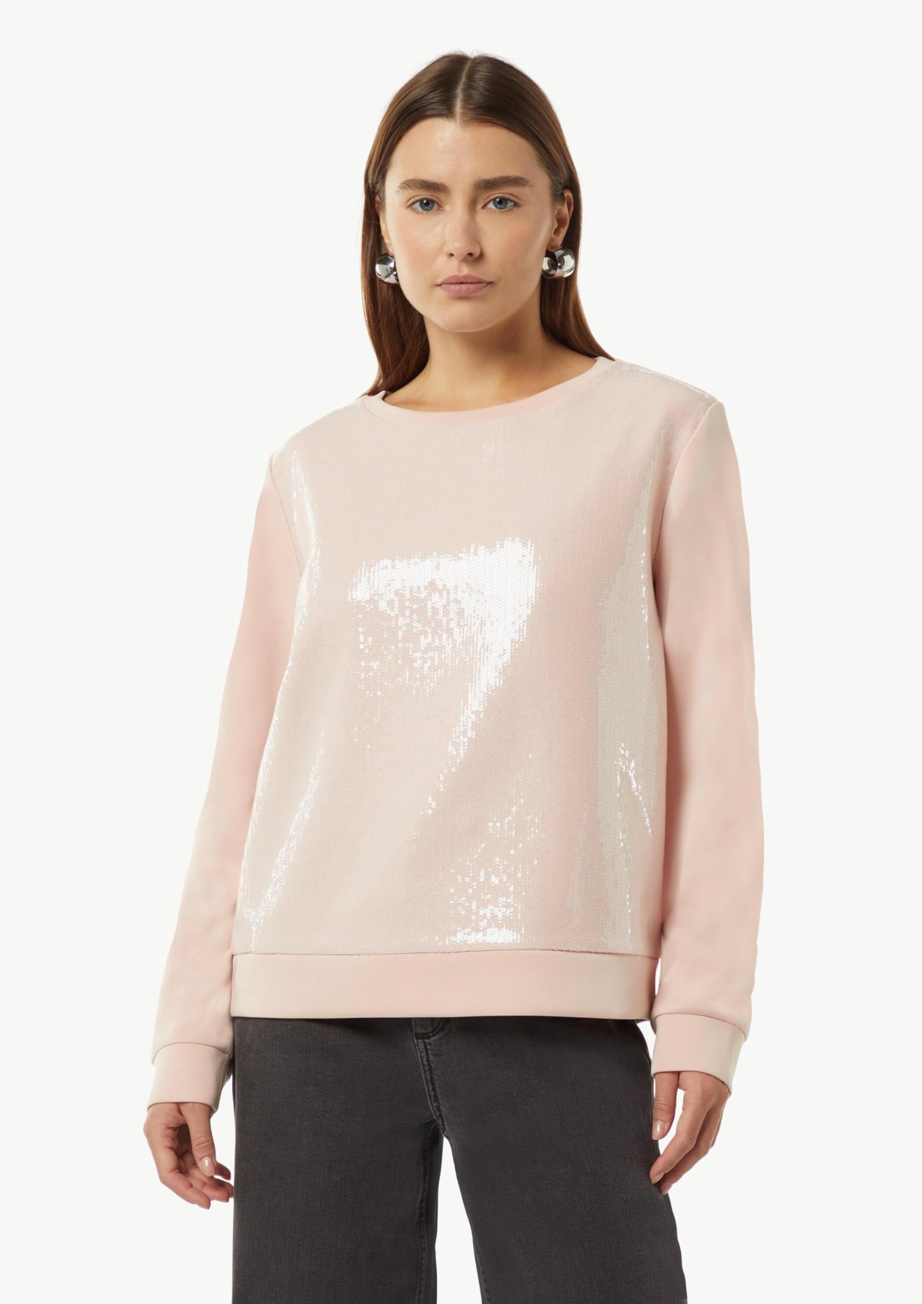 comma-sweatshirt-pailletten-besatz-damenpullover-casual image 5