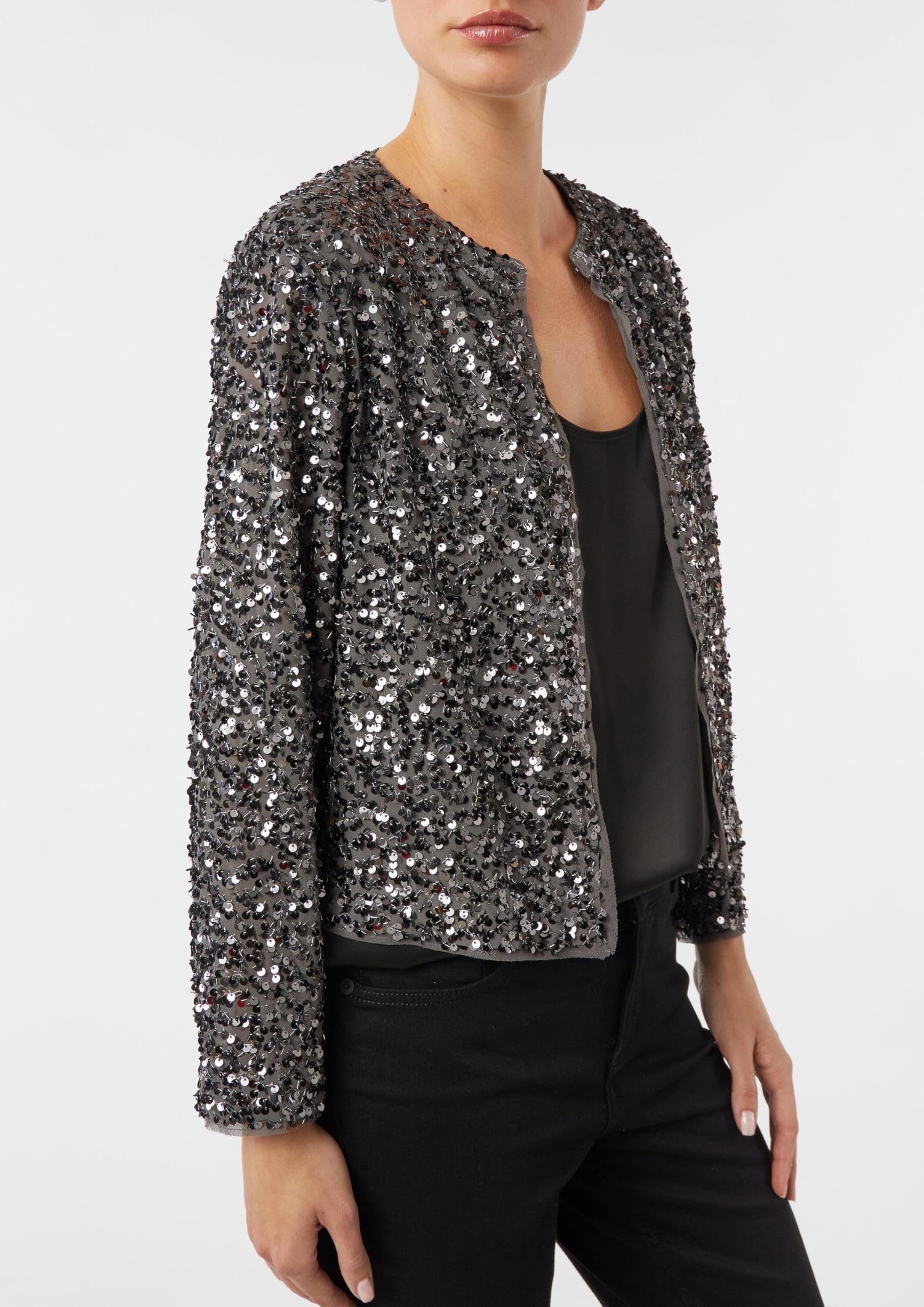 comma-jackets-blusenjacke-mit-pailletten-gr-38-anthrazit image 4