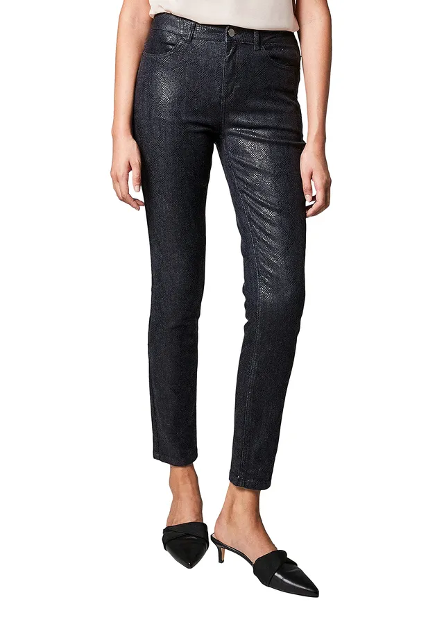 comma-jeans-snake-muster-schmal-damen image 1