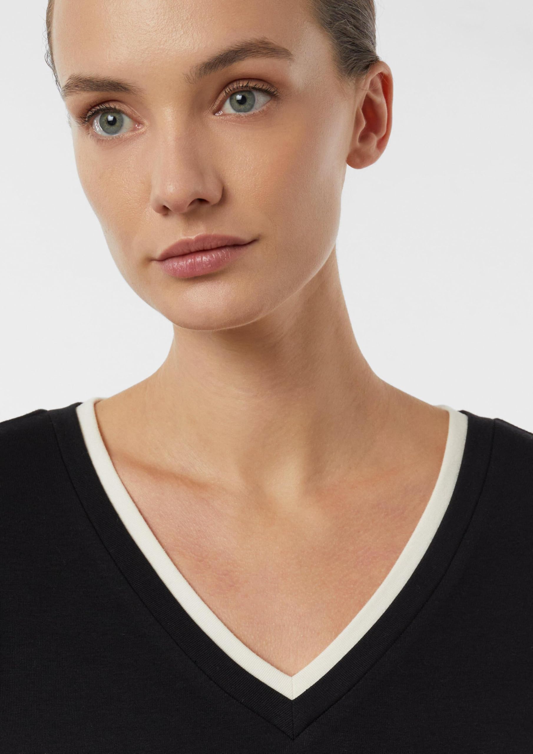 comma-tops-shirt-2176245-jersey-longsleeve-pastellt-rkis image 3