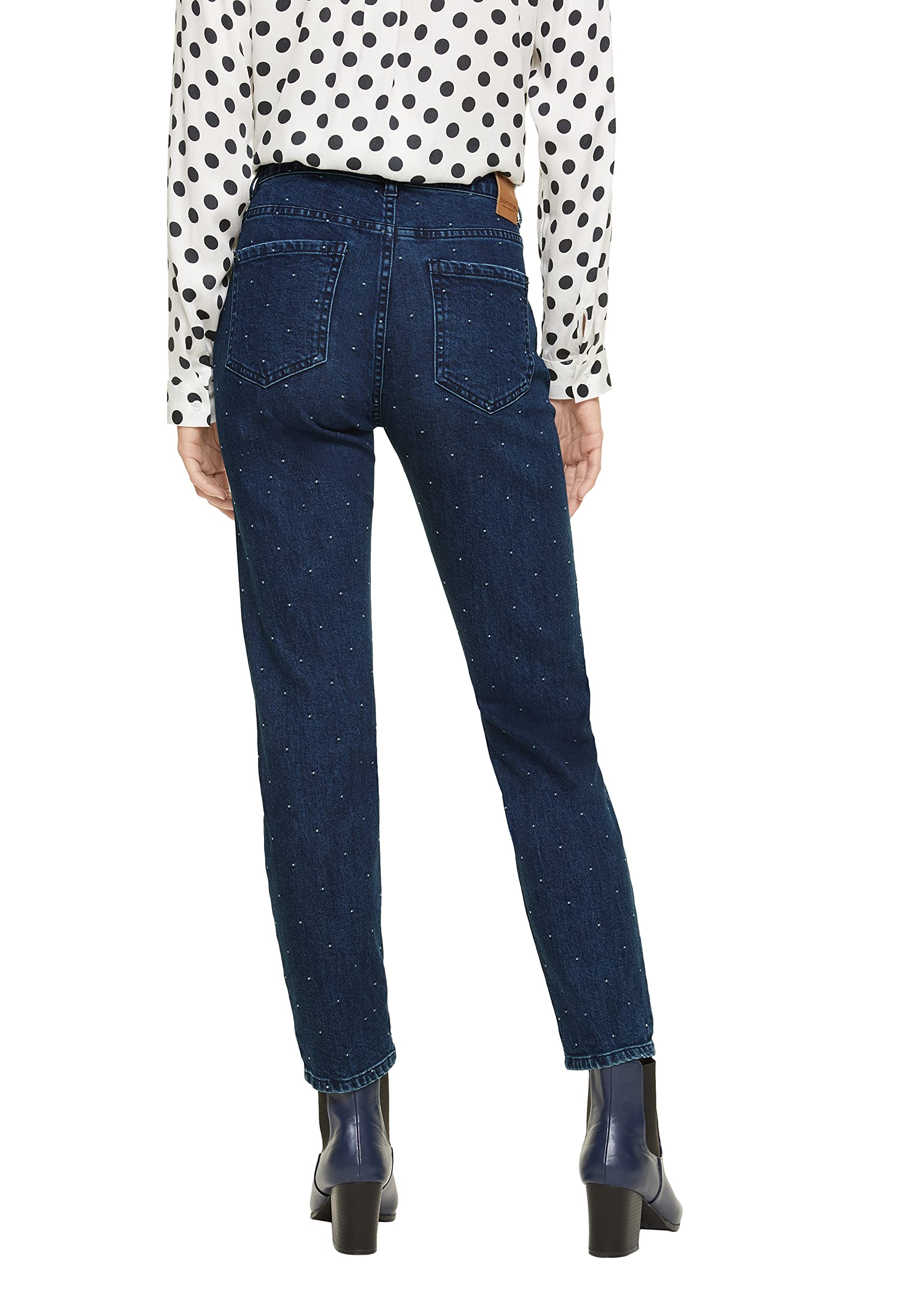 comma-jeans-schmal-mittlere-waschung-stickerei-gr-38 image 6