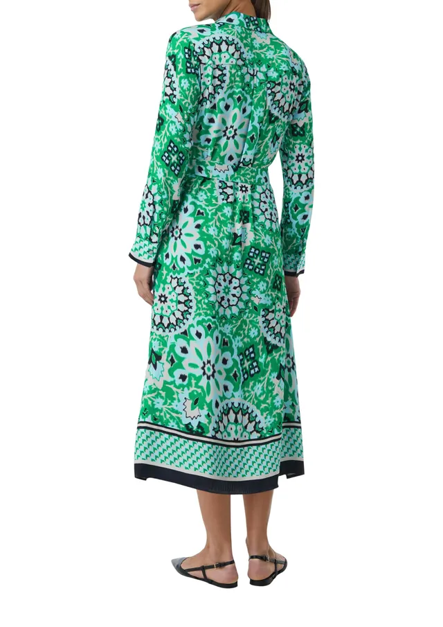 comma-midi-kleid-print-damen-gr-36-all-over-print-knopfleiste image 1