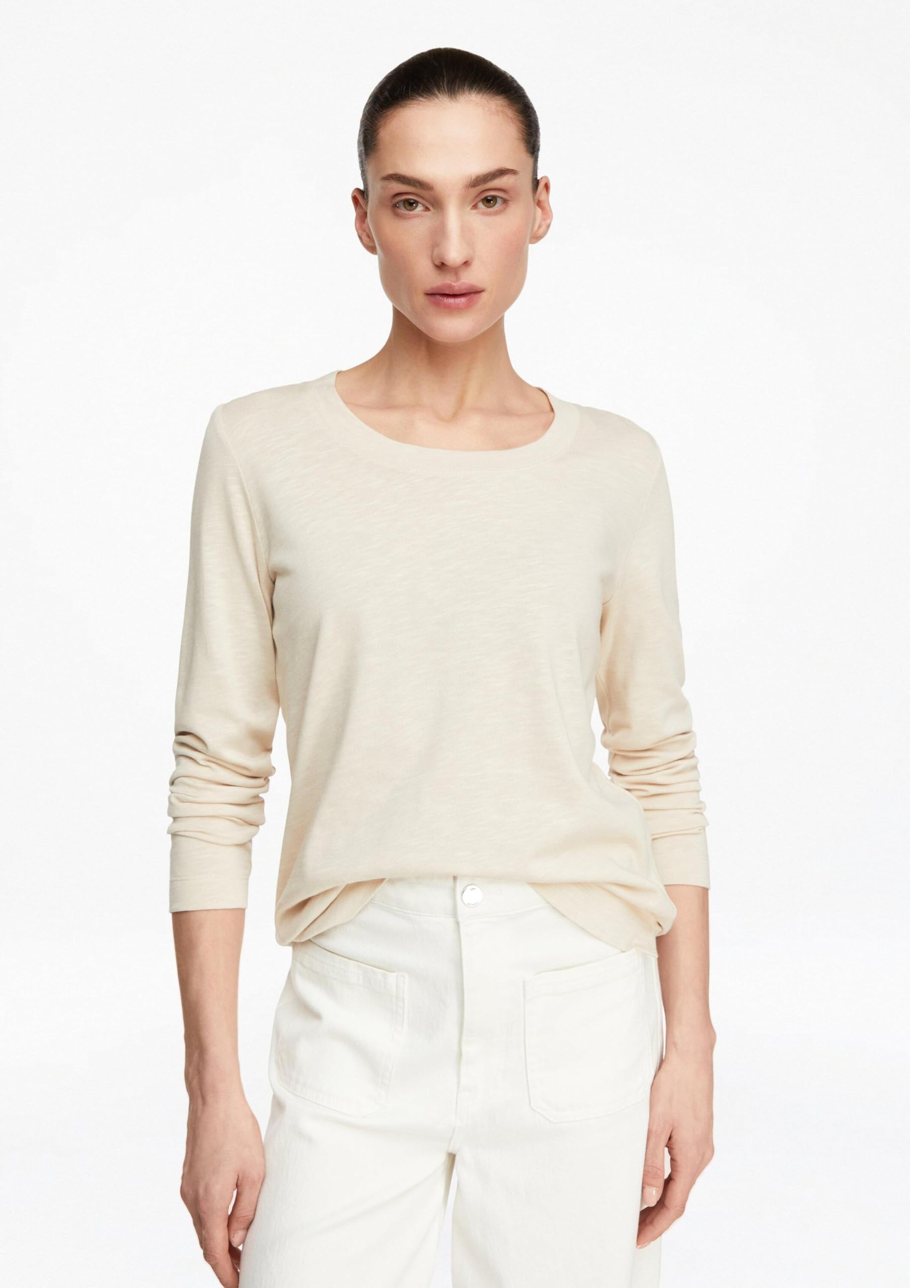 comma-langarm-shirt-rundhals-regular-fit-jersey image 6