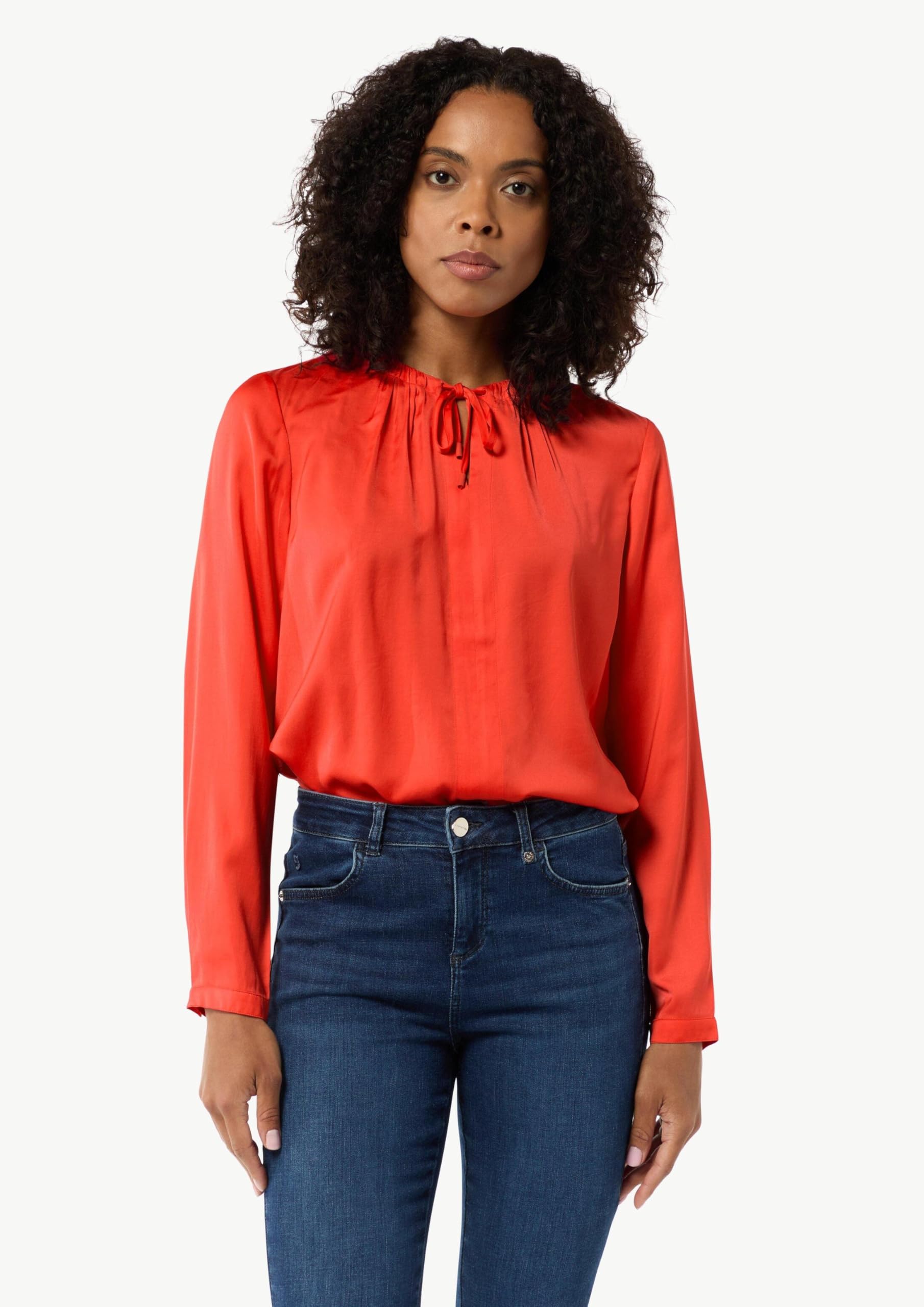 comma-tunikabluse-satin-relaxed-fit-koralle image 5