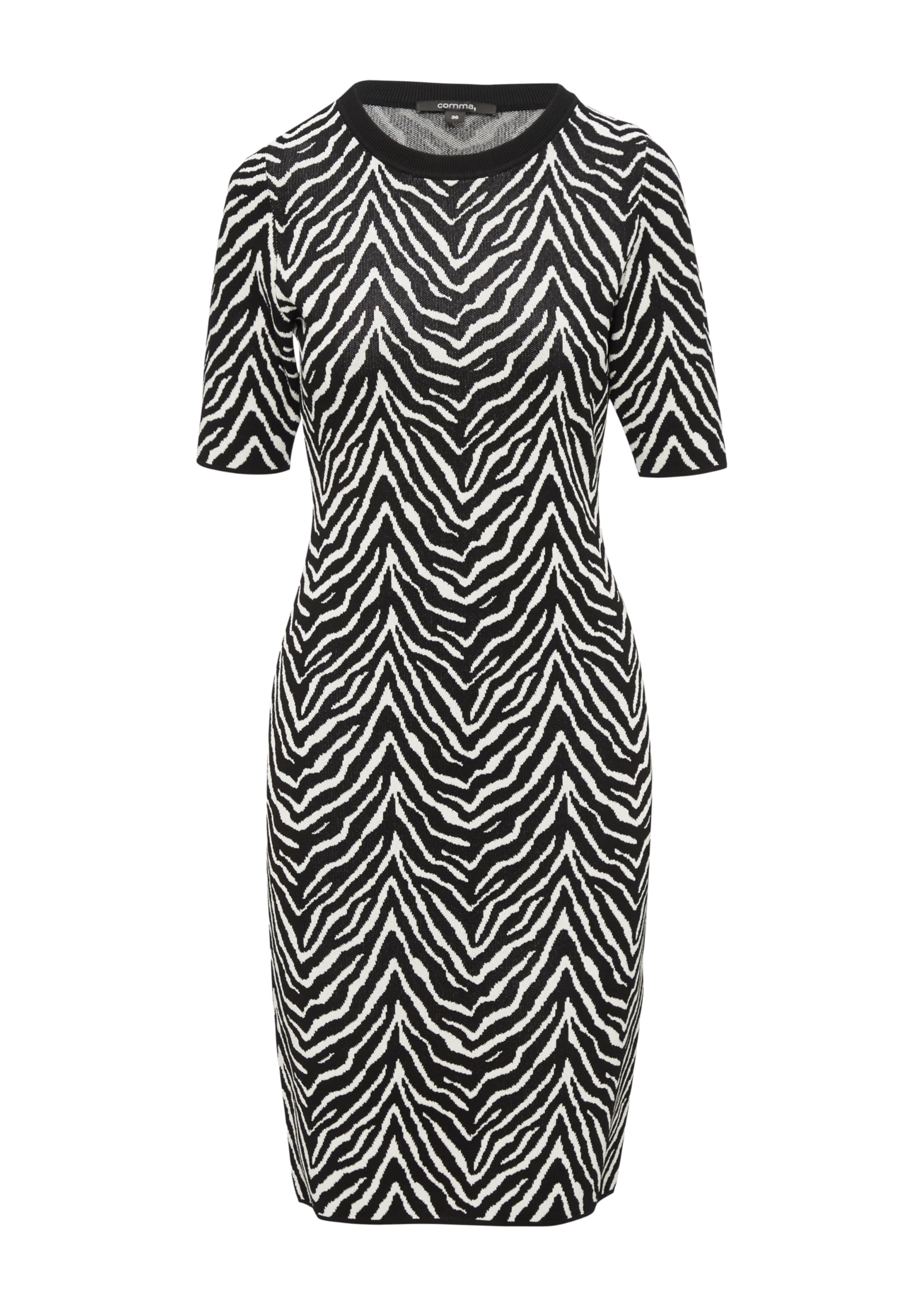 comma-strickkleid-animal-damen-gr-e-40-zebra-schmal image 3