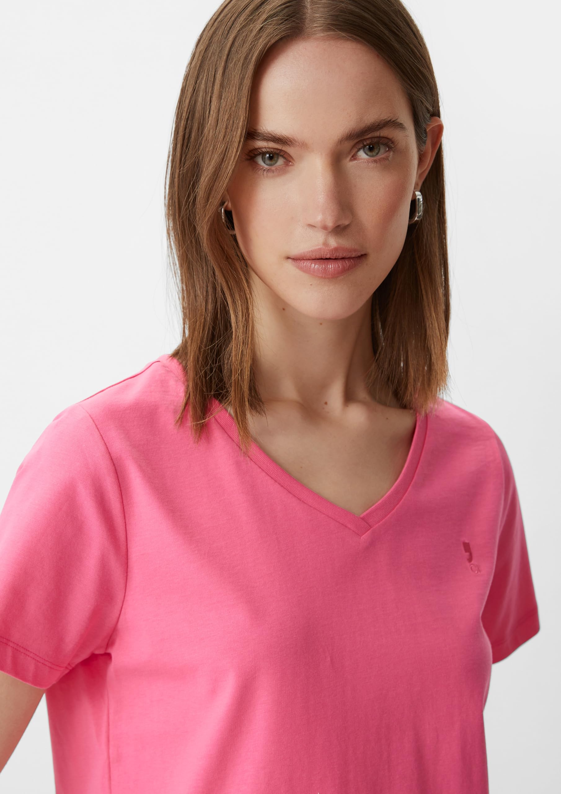 comma-basic-t-shirt-v-ausschnitt-baumwolle image 3