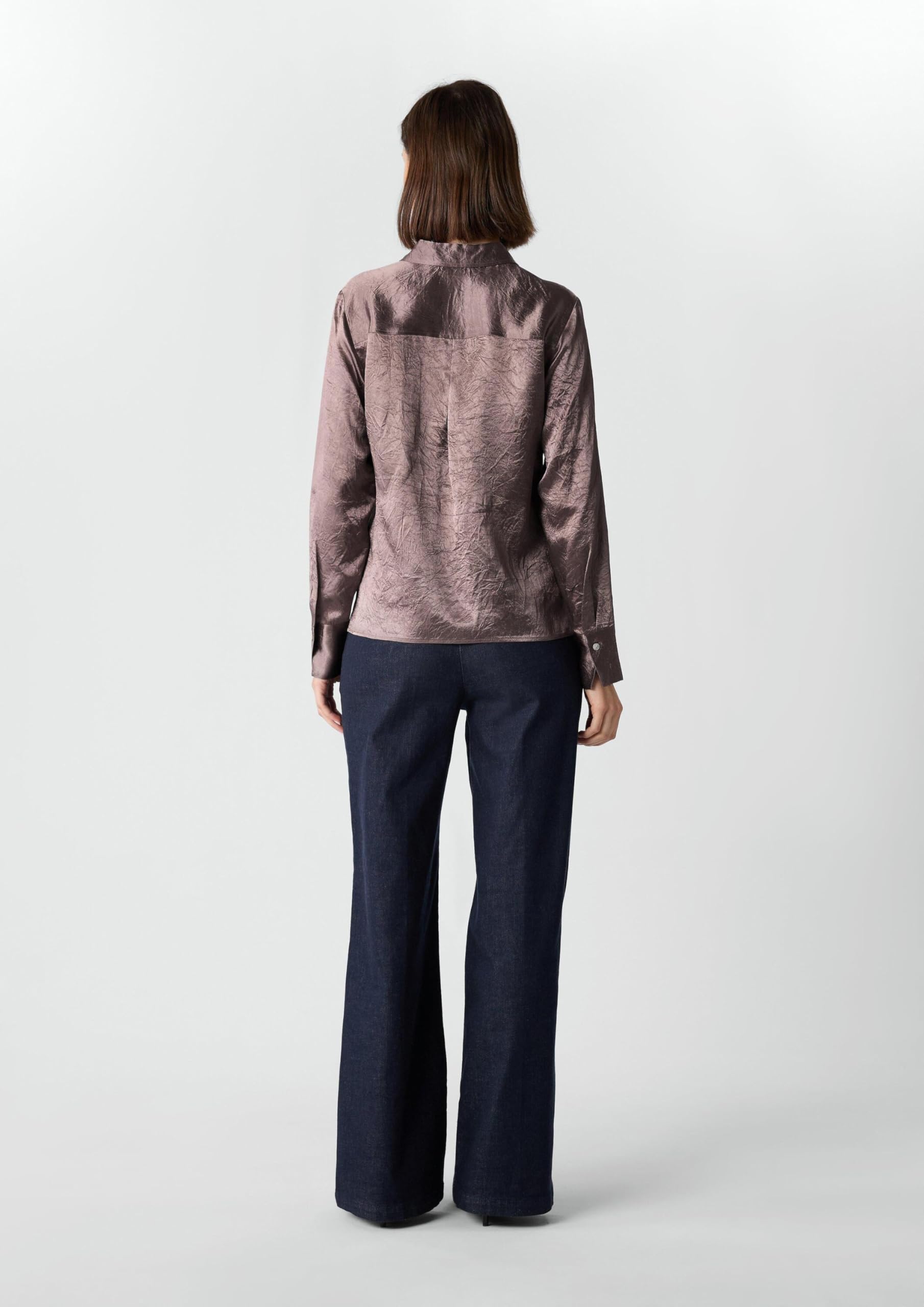 comma-hemdbluse-crinkled-satin-altrosa-42 image 8
