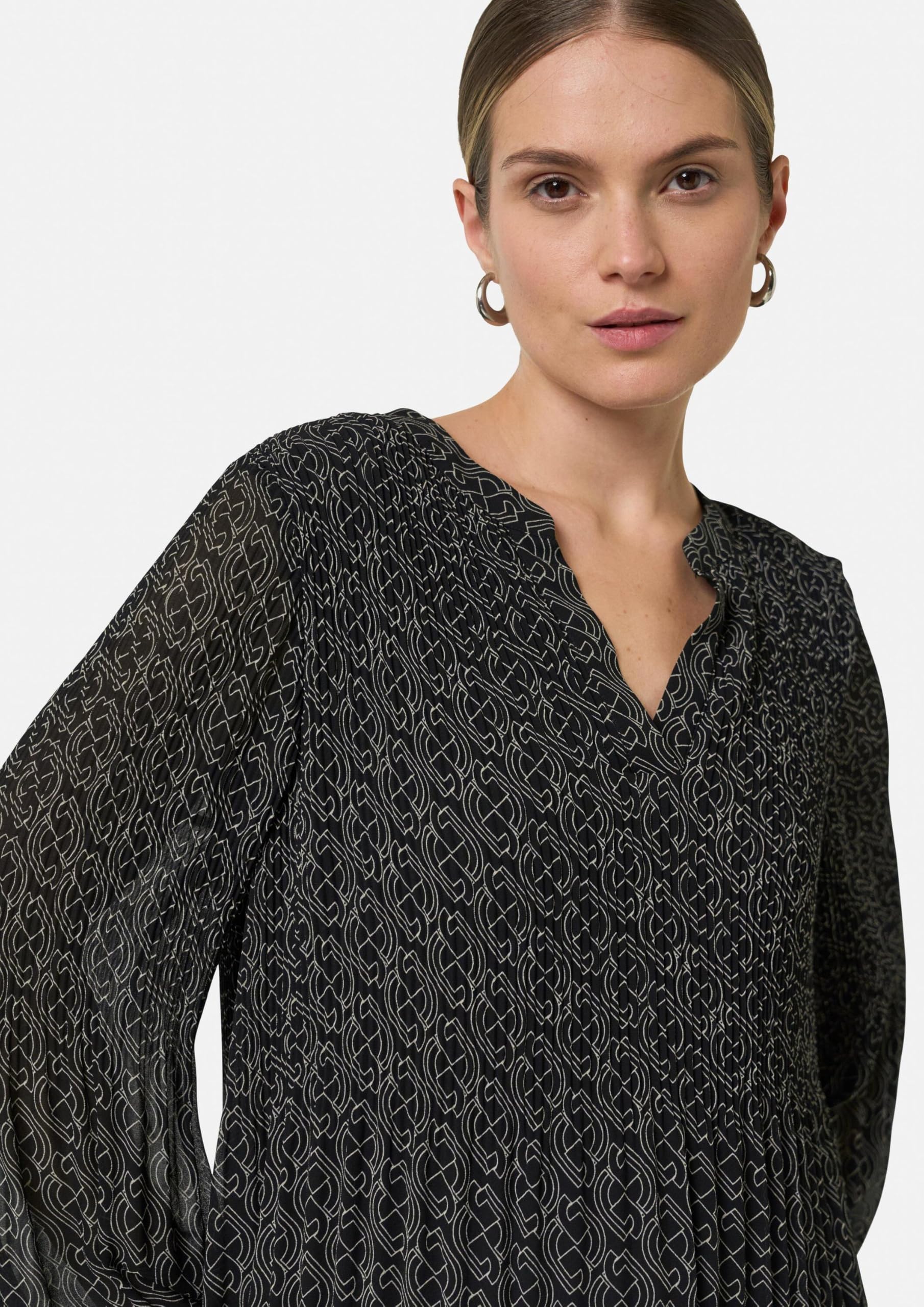 comma-plissee-bluse-chiffon-logomuster-gr-e-46 image 4