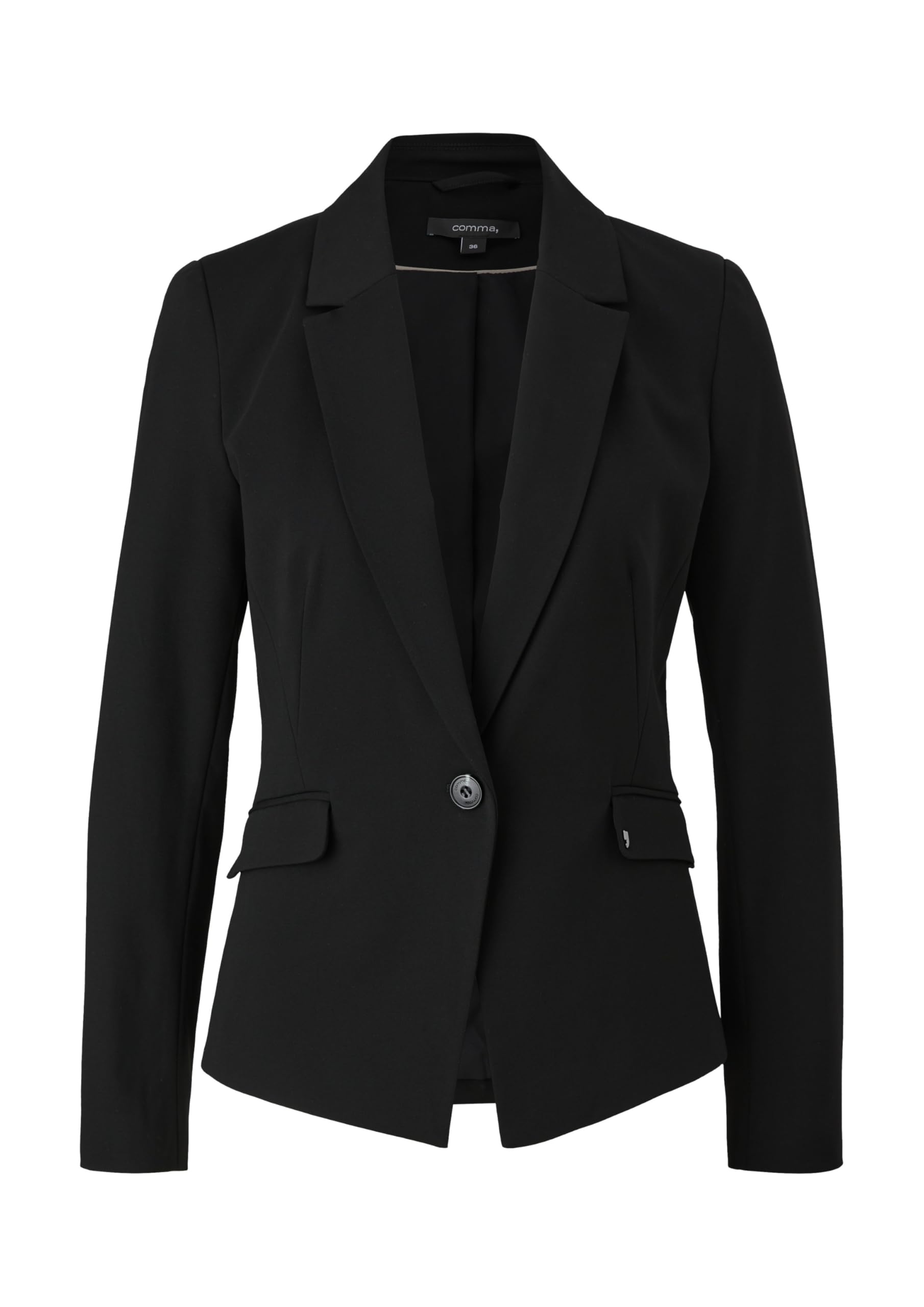 comma-blazers-blazer-viskosemix-schwarz-gr-44-schwarz image 3