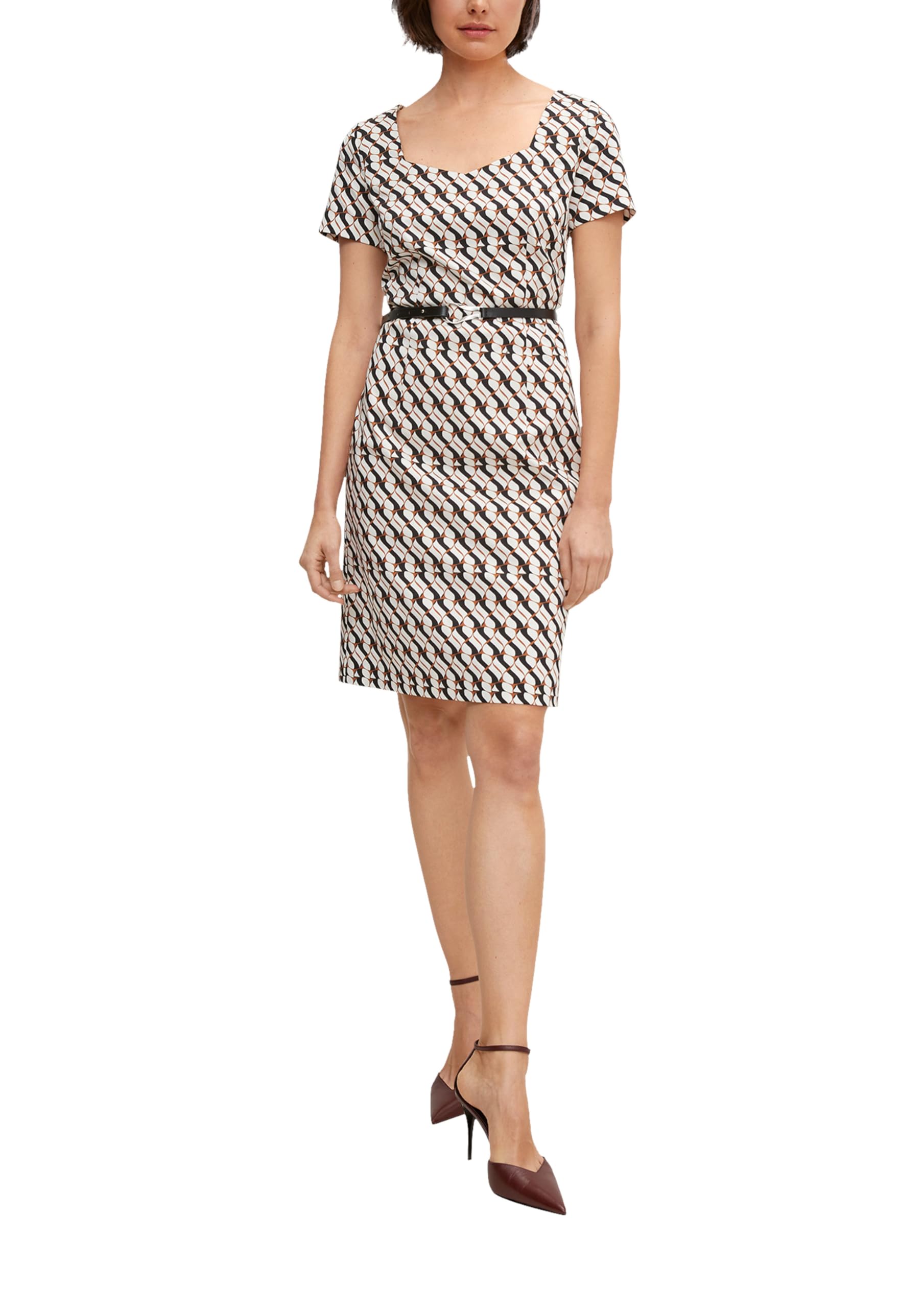 comma-dresses-business-kleid-etui-gr-40-mit-g-rtel image 1