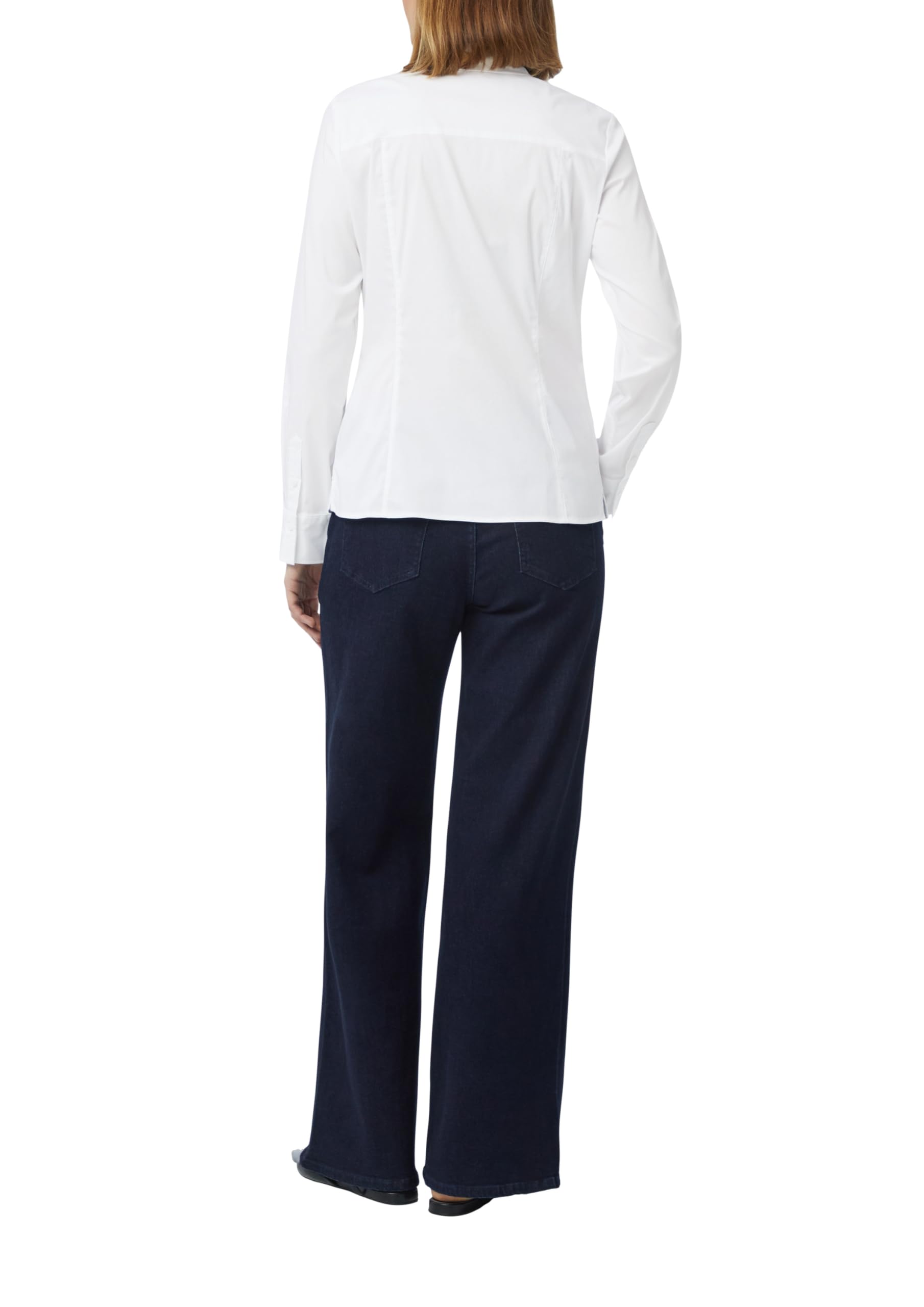 comma-bluse-baumwollstretch-damenbluse-gr-44-hemdkragen image 2