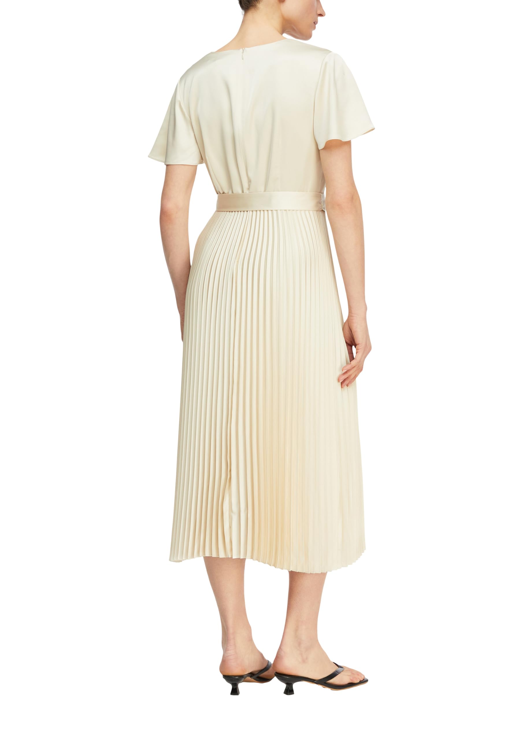 comma-dresses-satinkleid-plisseerock-gr-36-damenkleid image 2