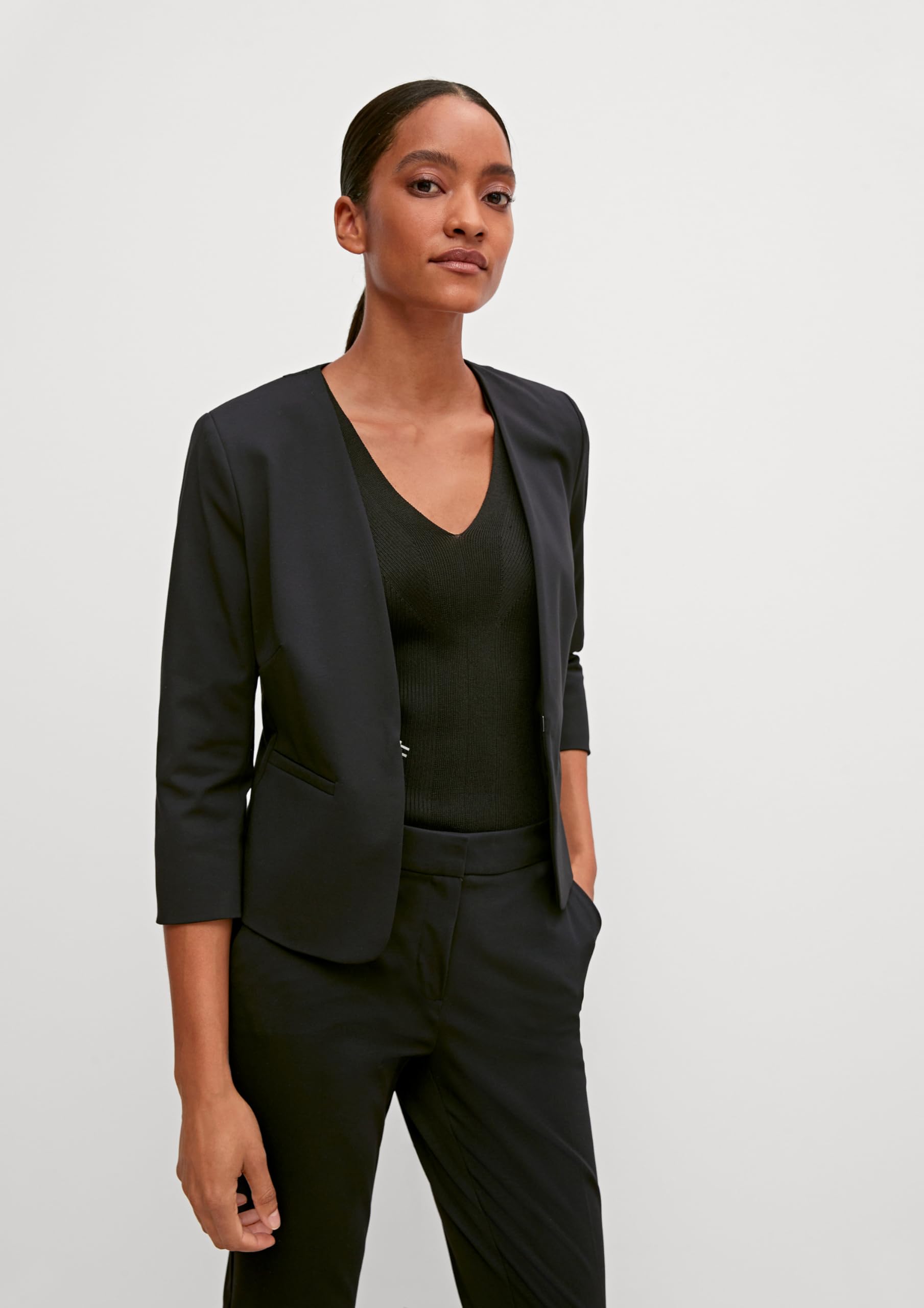 comma-blazer-kurz-slim-fit-viskosestretch image 6