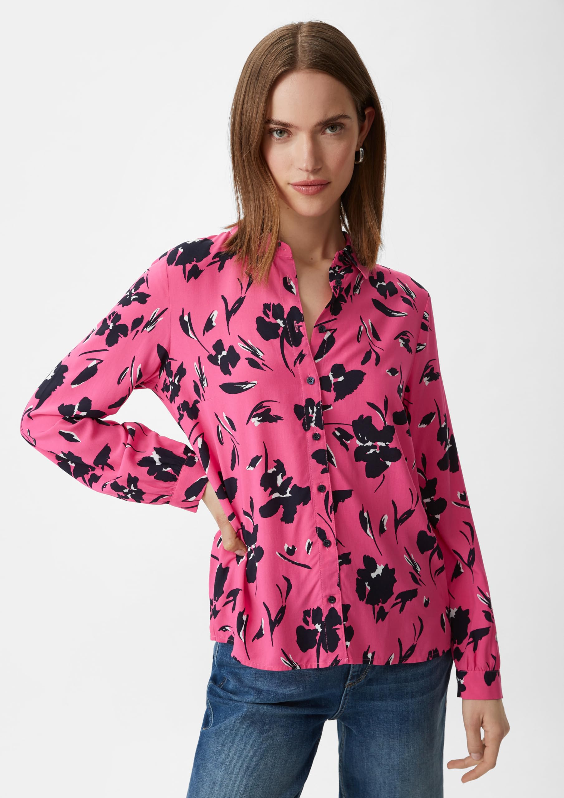 comma-blusenhemd-viskose-bluse-allover-print image 5