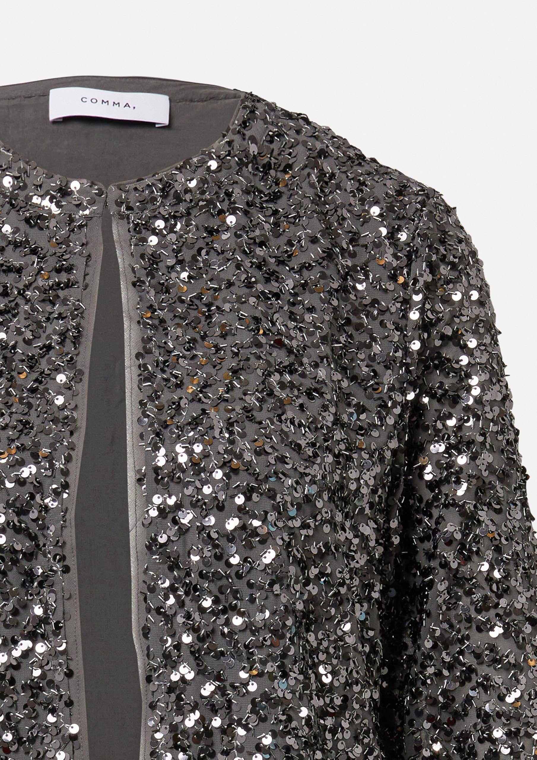 comma-jackets-blusenjacke-mit-pailletten-gr-38-anthrazit image 5