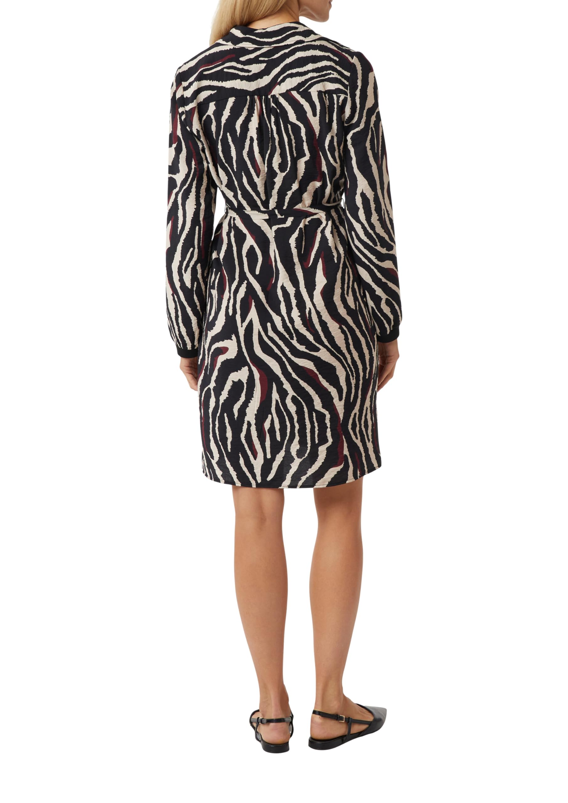 comma-hemdblusenkleid-animal-print-gr-38-mit-g-rtel image 2