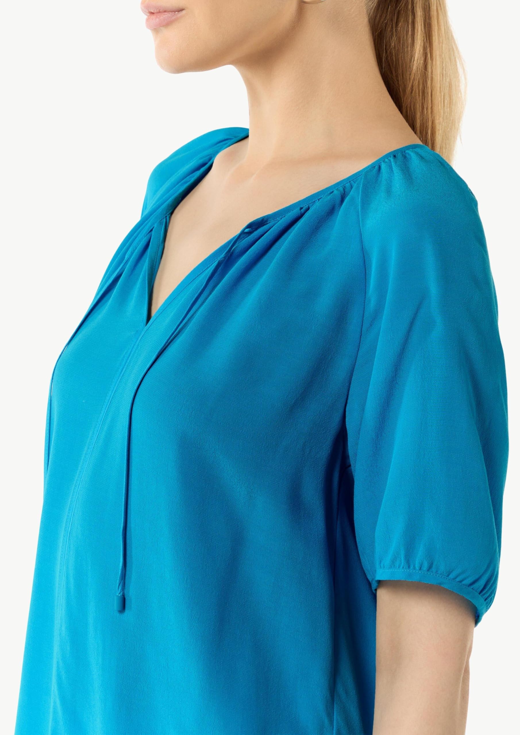 comma-cr-pe-bluse-volumin-se-rmel-blue-green-6264 image 4