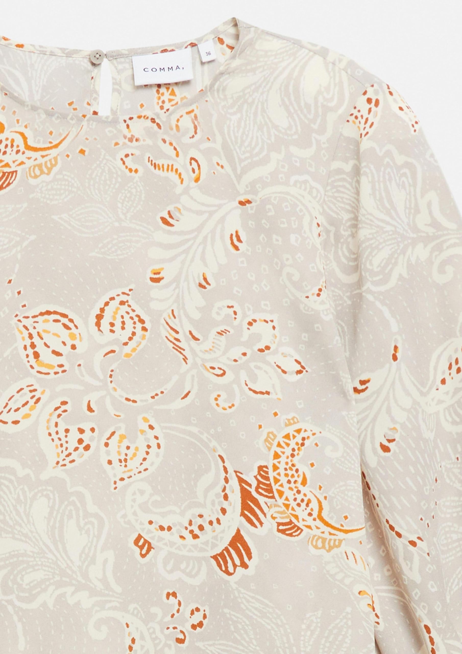 comma-bluse-all-over-print-3-4-arm-gr-32-crew-neck image 5