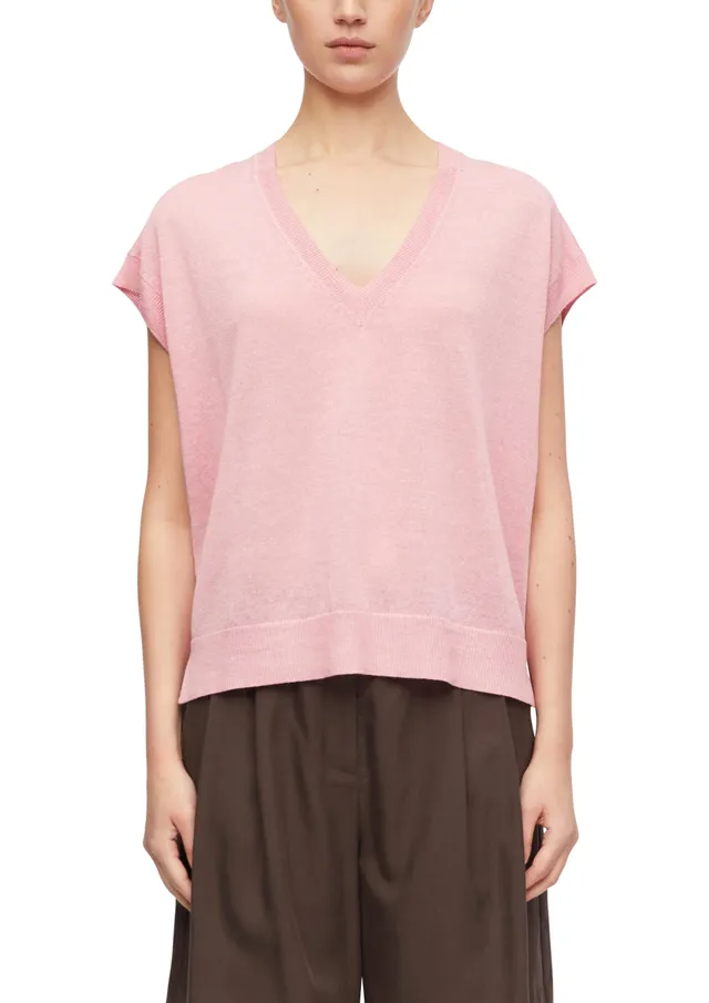 comma-strickpullover-leinenmix-gr-l-damen-pullover-v-ausschnitt image 1