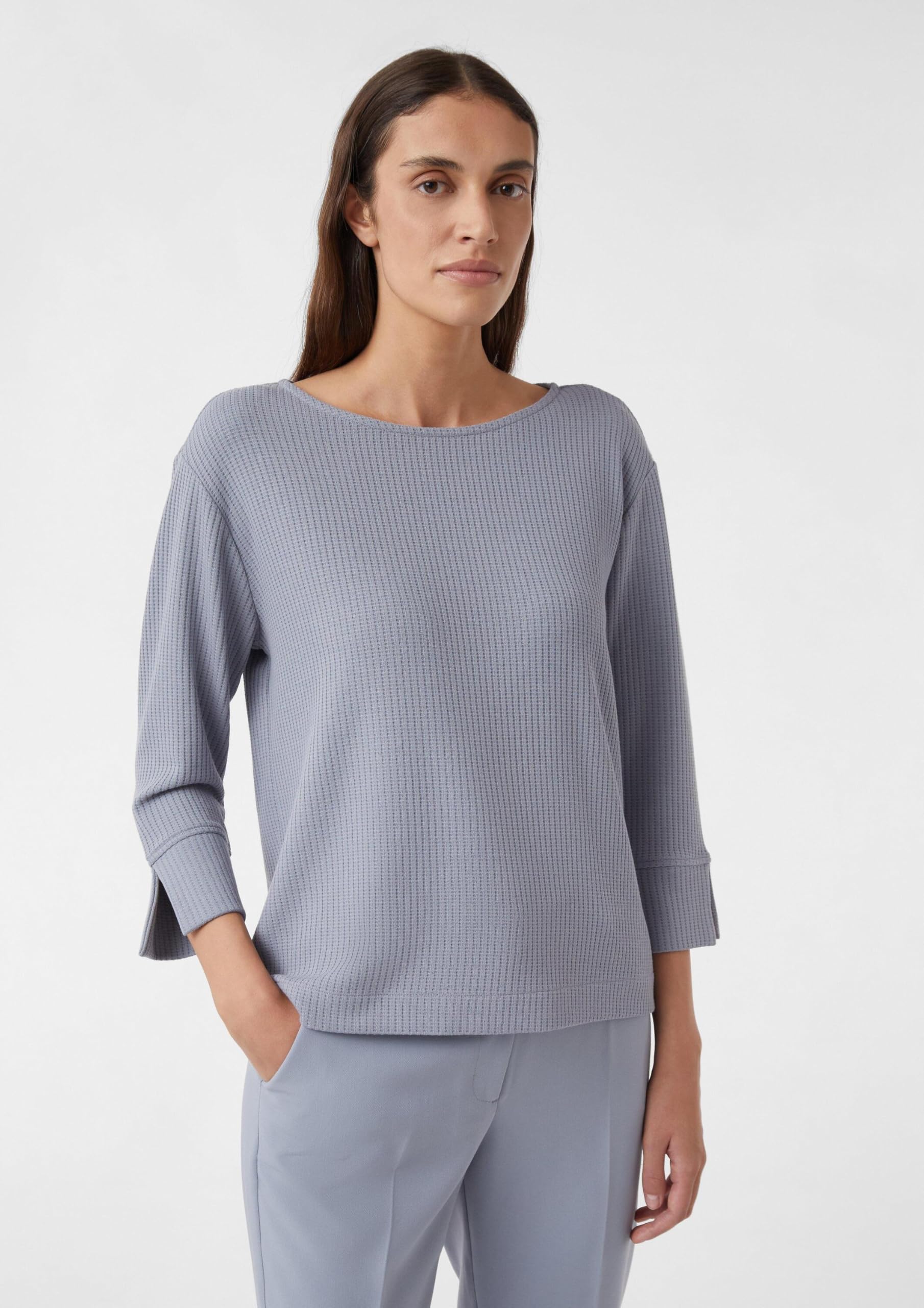comma-sweatshirt-3-4-arm-damen-gr-42-u-boot-blau image 7