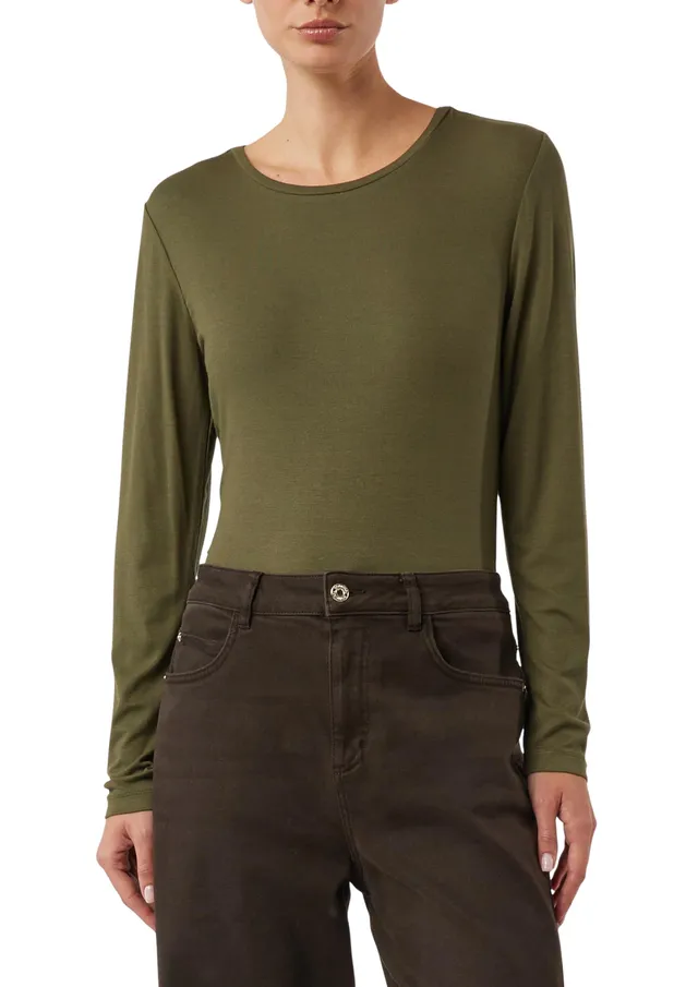 comma-longsleeve-t-shirt-schmal-44-olivgr-n-logo image 1