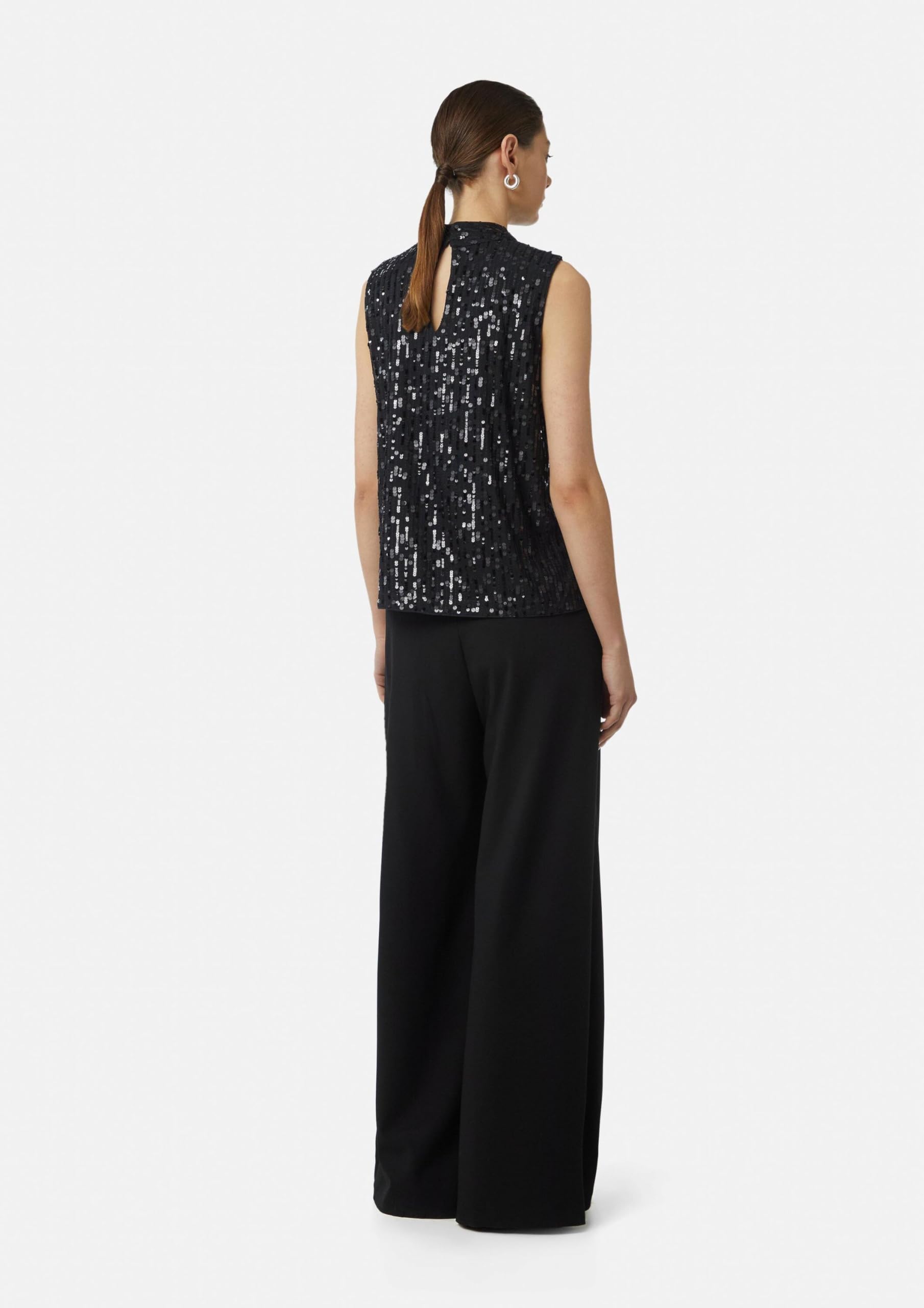 comma-paillettentop-mit-cut-out-gr-38-schwarz-top image 7