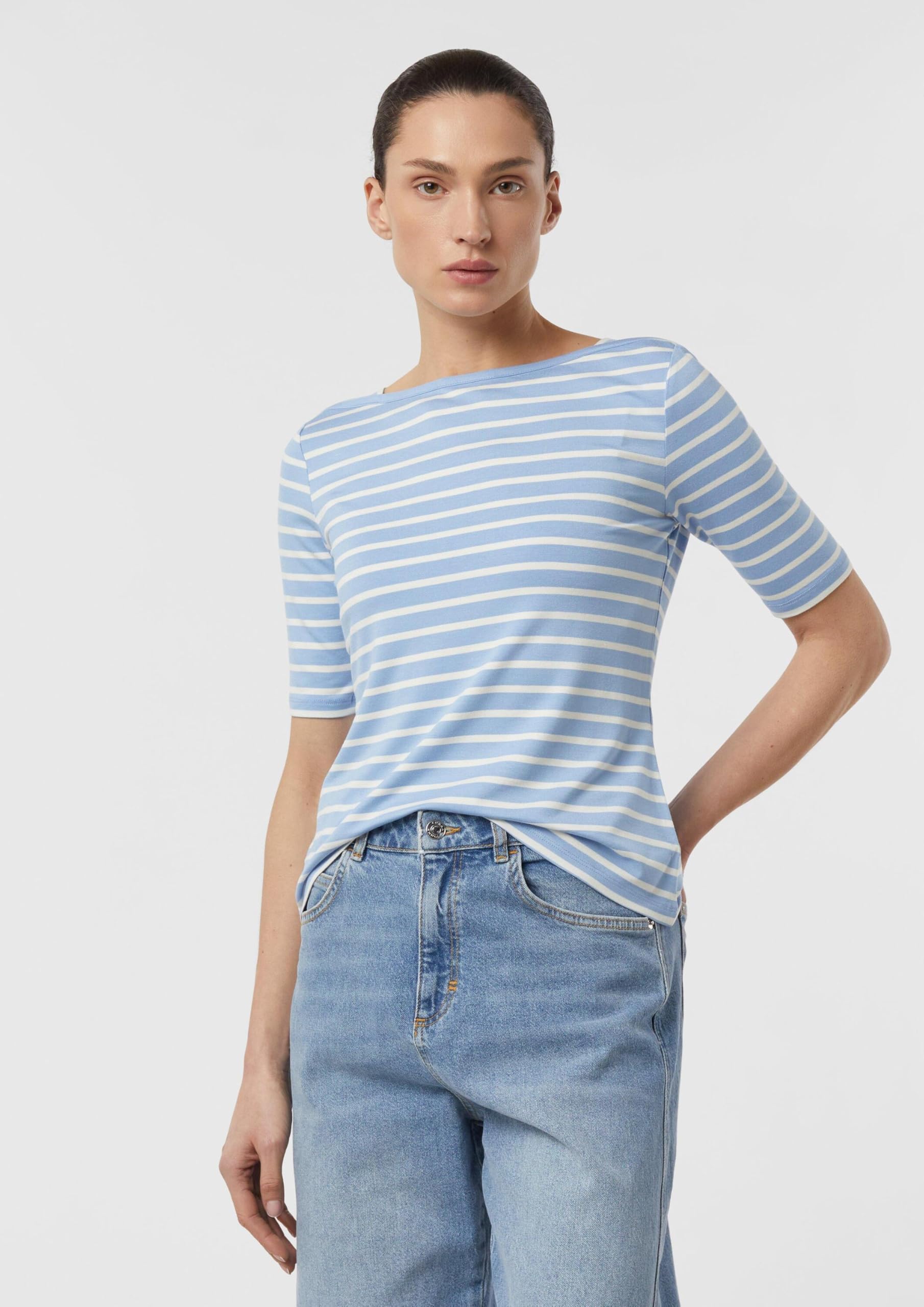 comma-t-shirt-jersey-slim-fit-arktisblau-gr-40 image 6