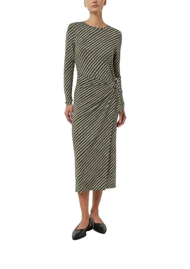 comma-jerseykleid-slim-fit-midikleid-damen-34-allover image 1