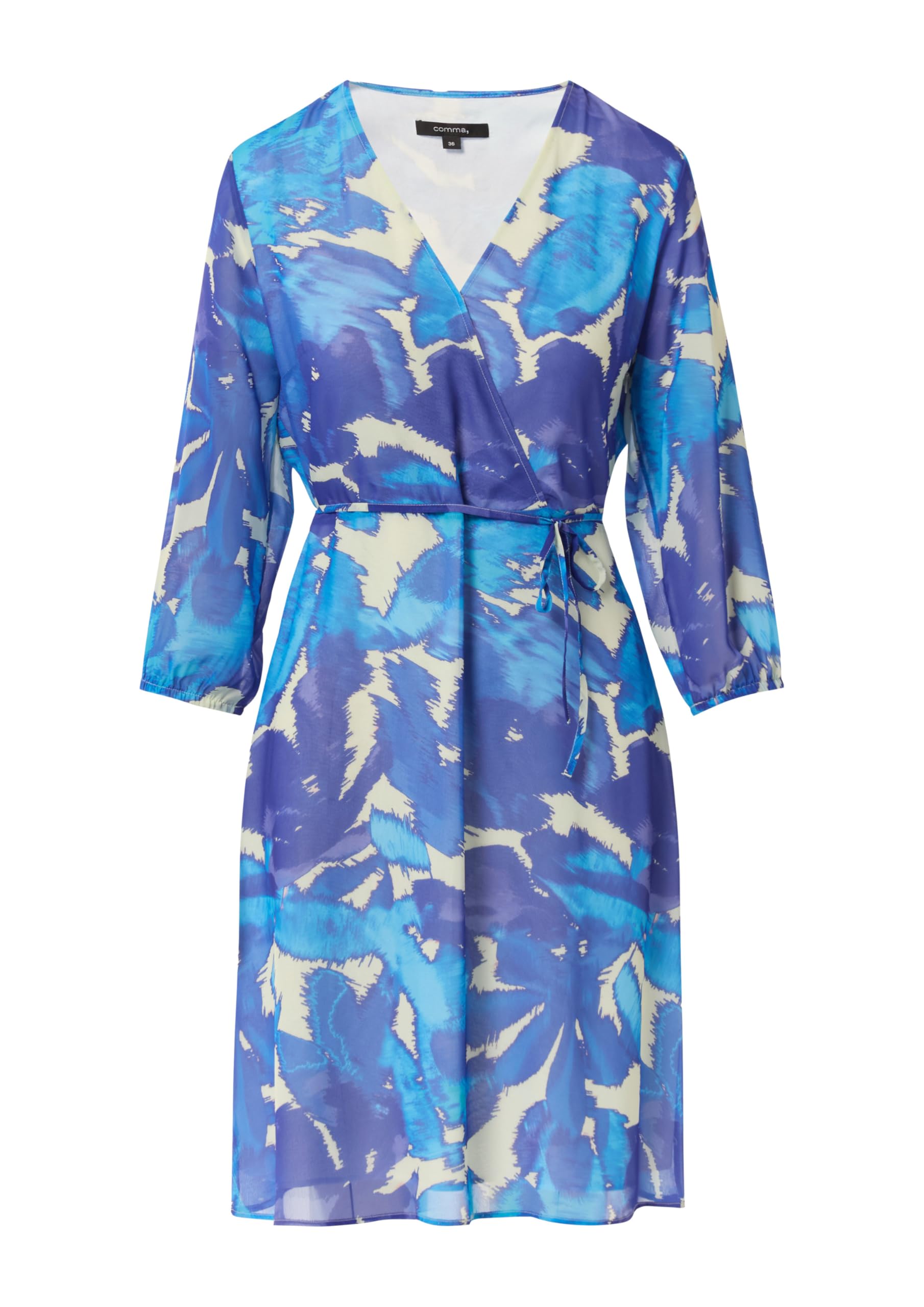 comma-chiffon-kleid-damen-himmelblau-gr-36-kurz image 3
