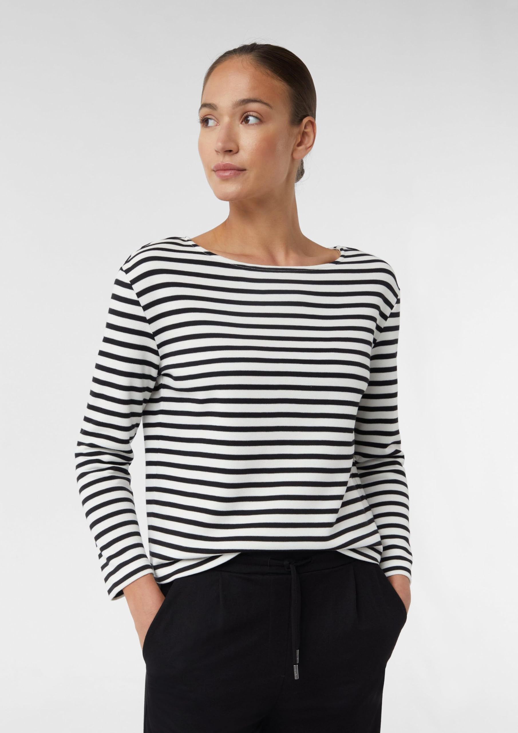 comma-sweatshirt-gestreift-piqu-gr-36 image 3