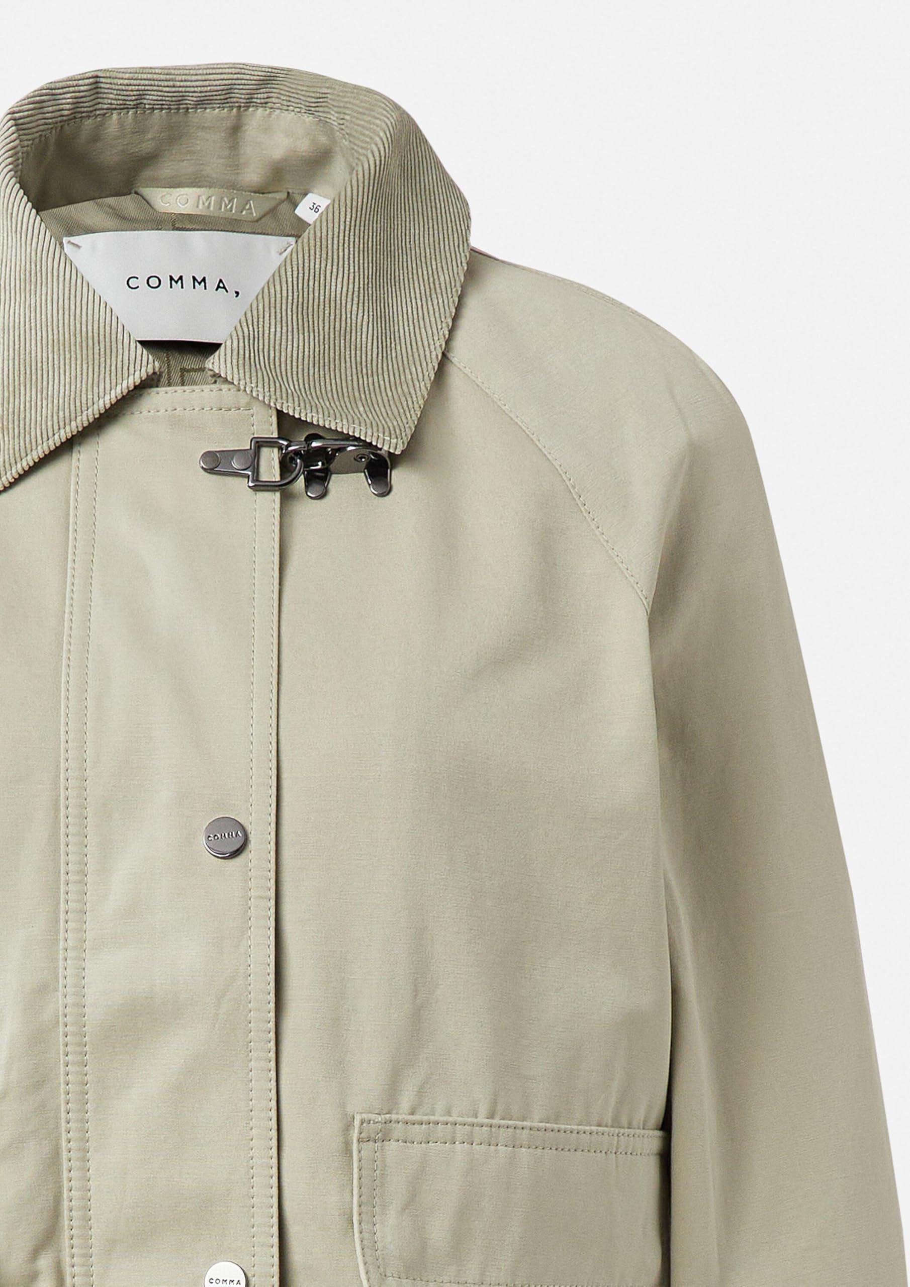 comma-jackets-kurze-baumwollmix-jacke-cord-kragen-twill image 6