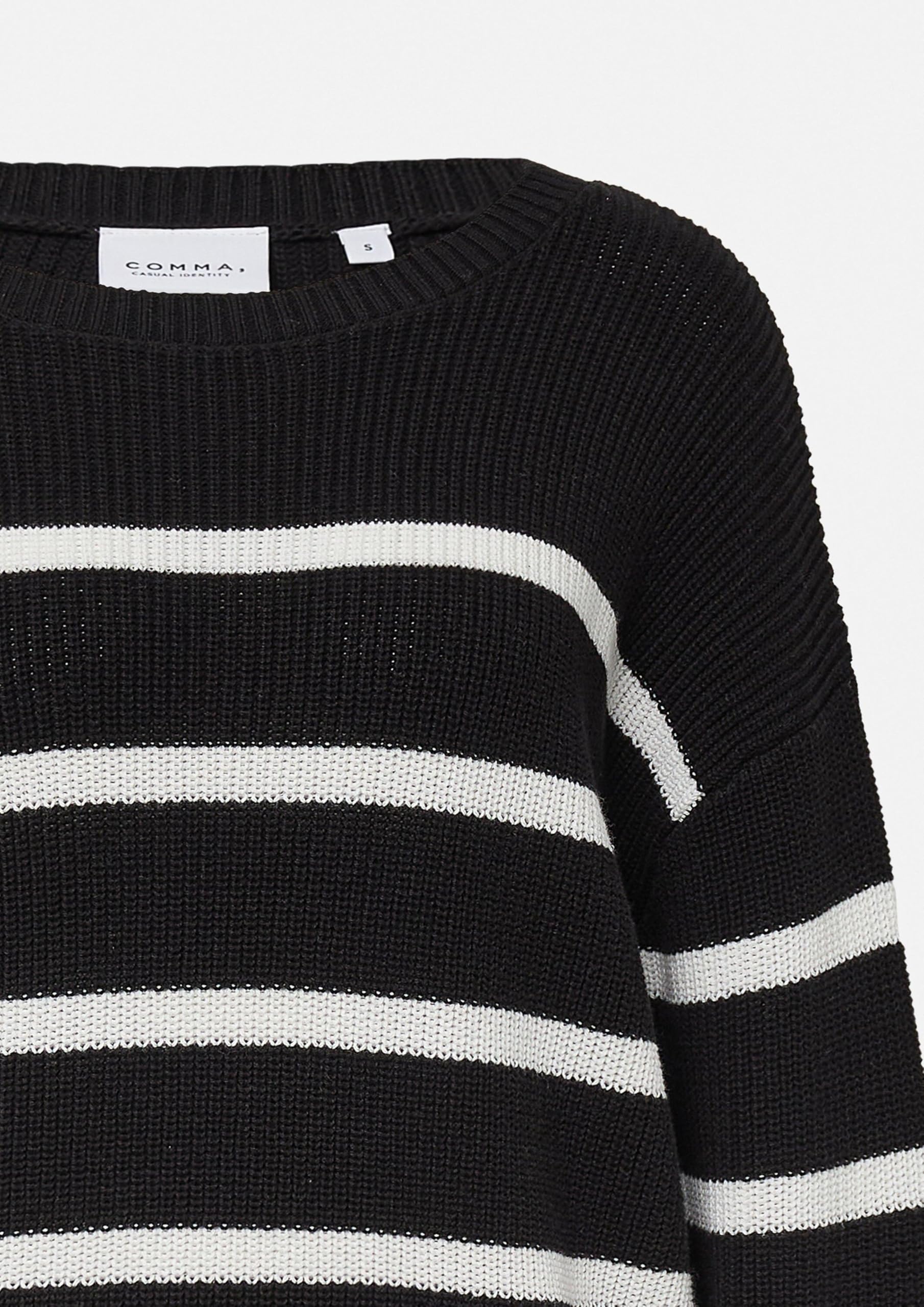 comma-strickpullover-relaxed-fit-streifen-pullover image 6
