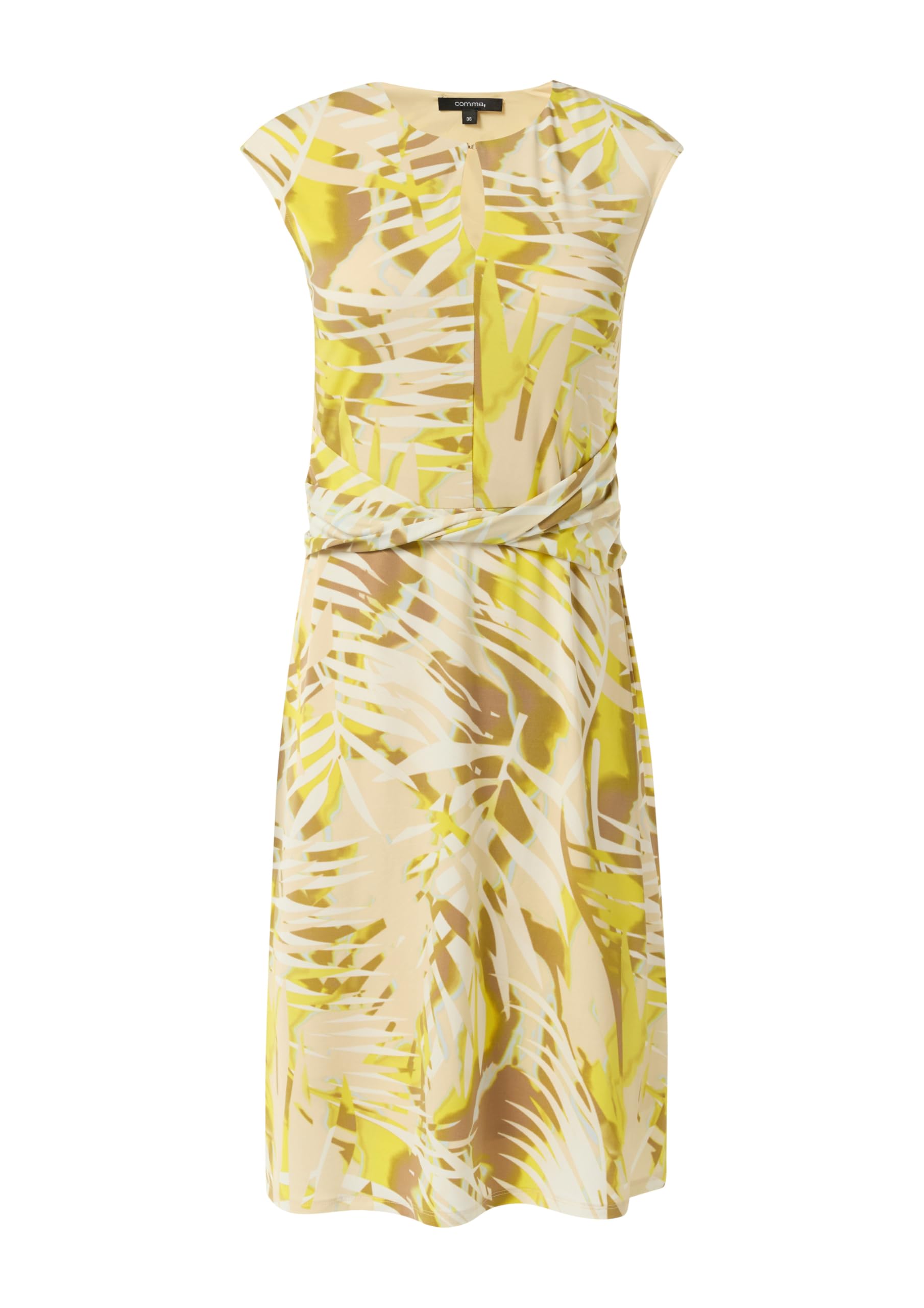 comma-midikleid-riegel-detail-allover-print-kleid-gr-44 image 3