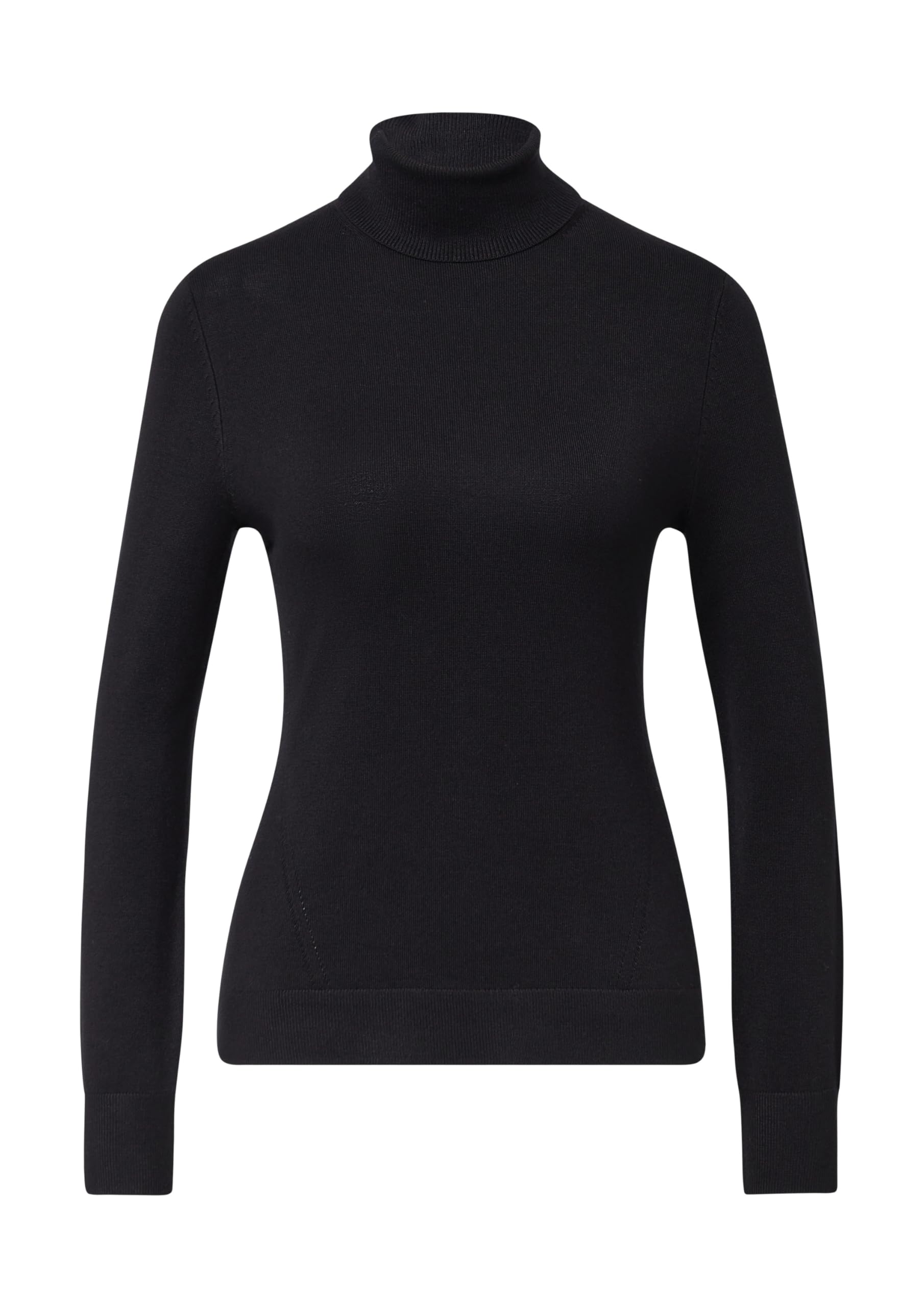 comma-knitwear-rollkragenpullover-slim-fit-schwarz image 3