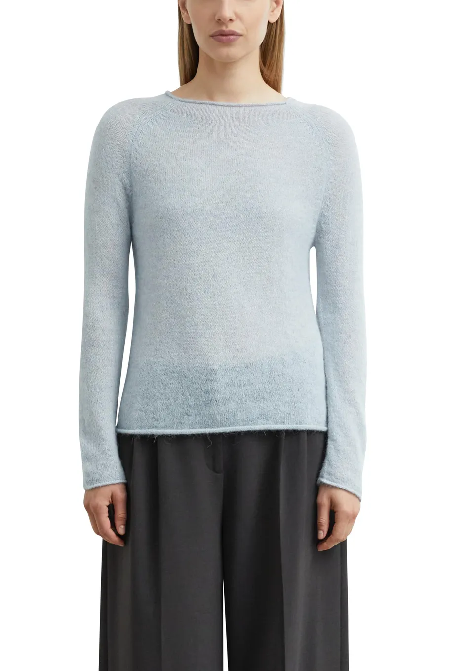 comma-damen-strickpullover-alpaka-stehkragen-gr-48-beige image 1