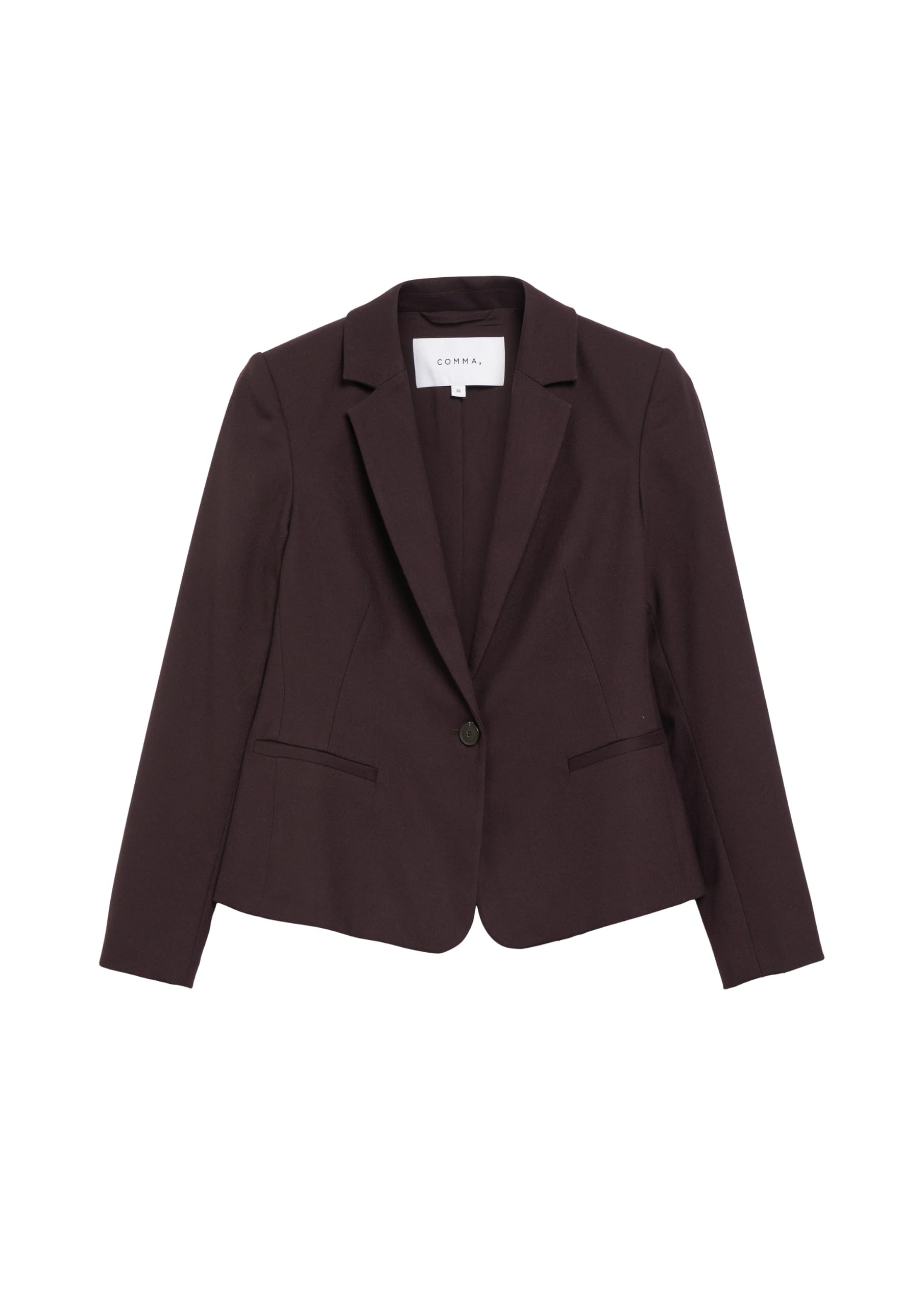 comma-blazer-damen-48-aubergine-antailliert-reverskragen image 3