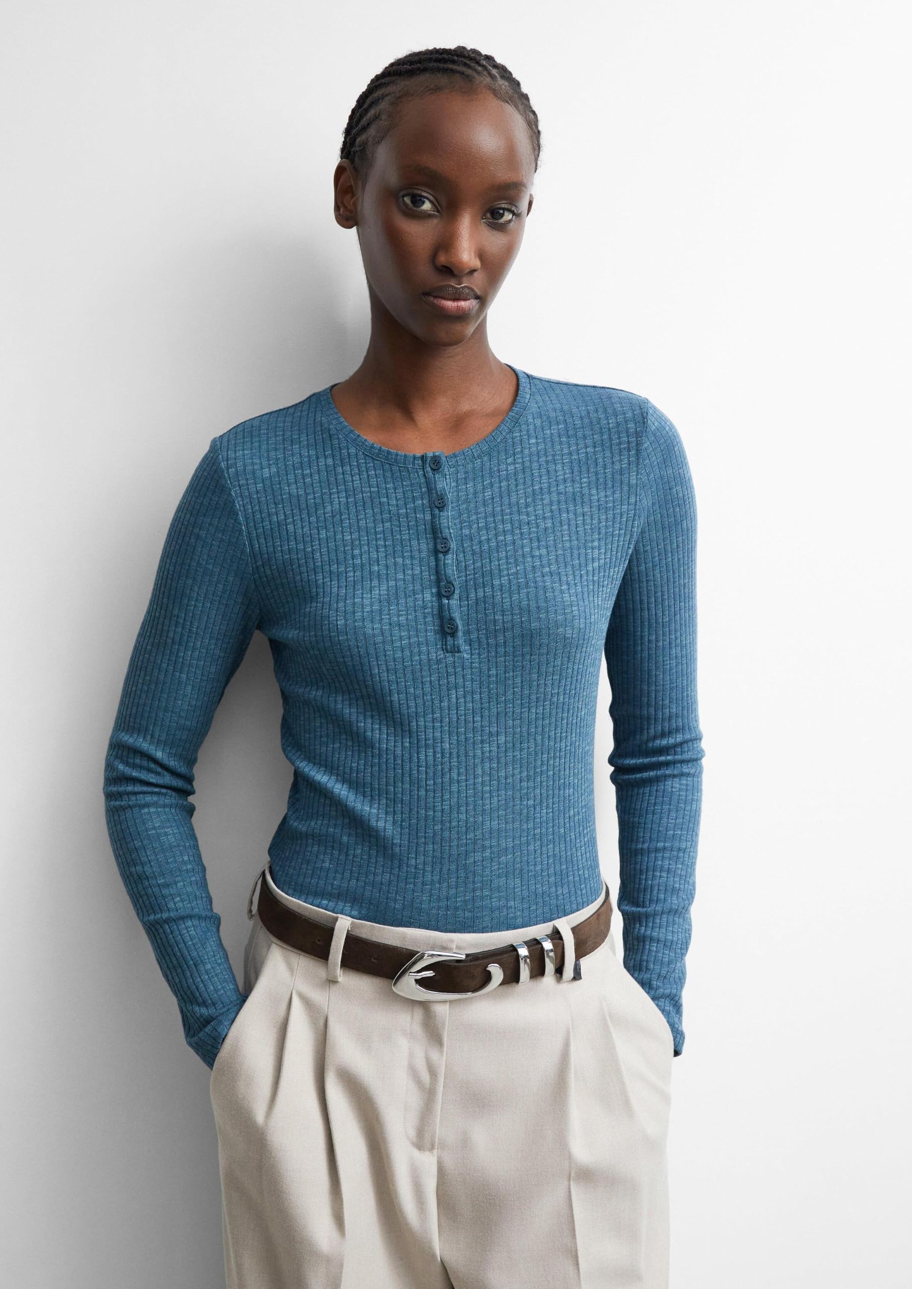 comma-shirt-2184584-damen-longsleeve-gr-42-rundhals-ripp image 6