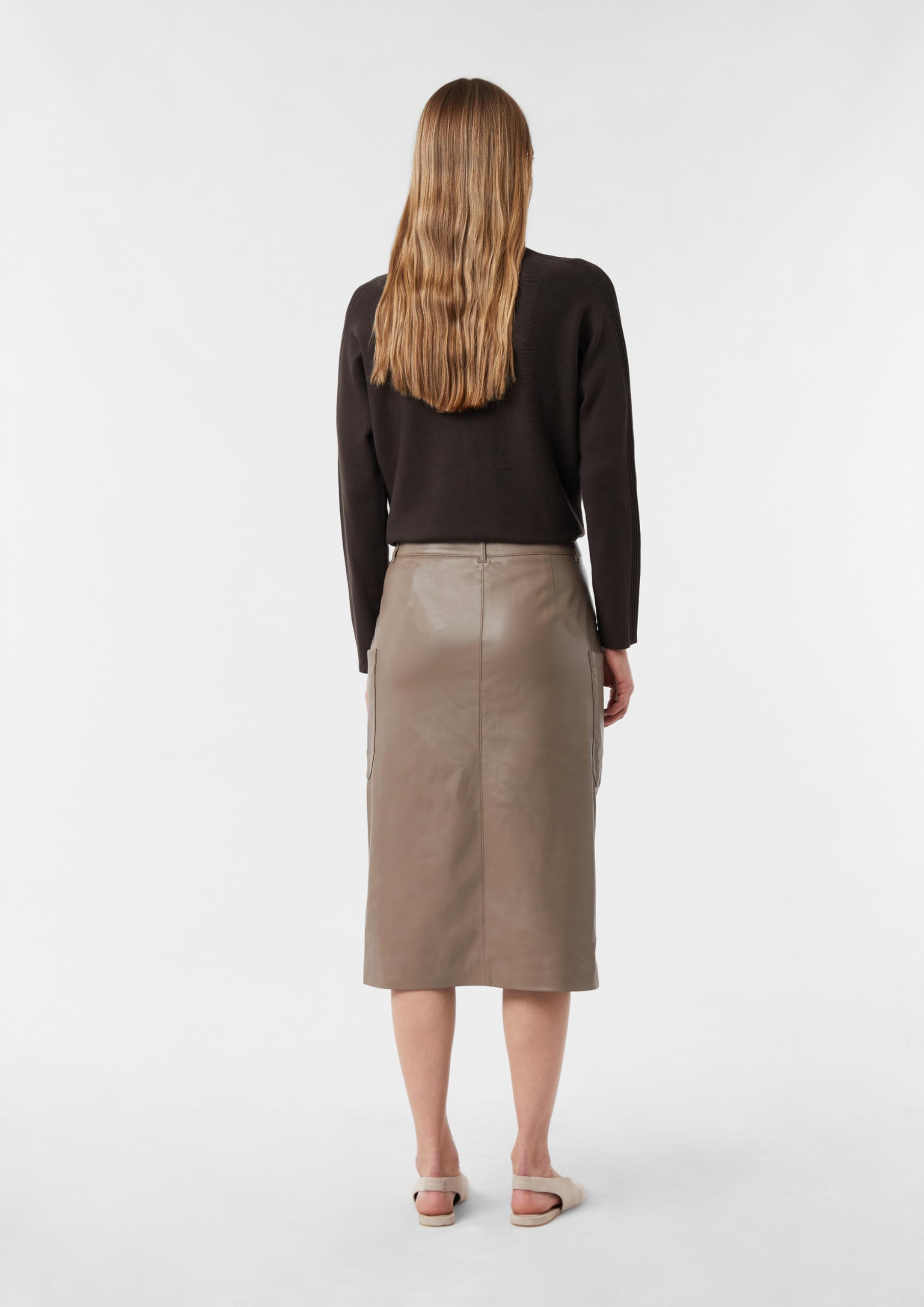 comma-midirock-leder-optik-rock-mit-aufgesetzten-taschen image 7
